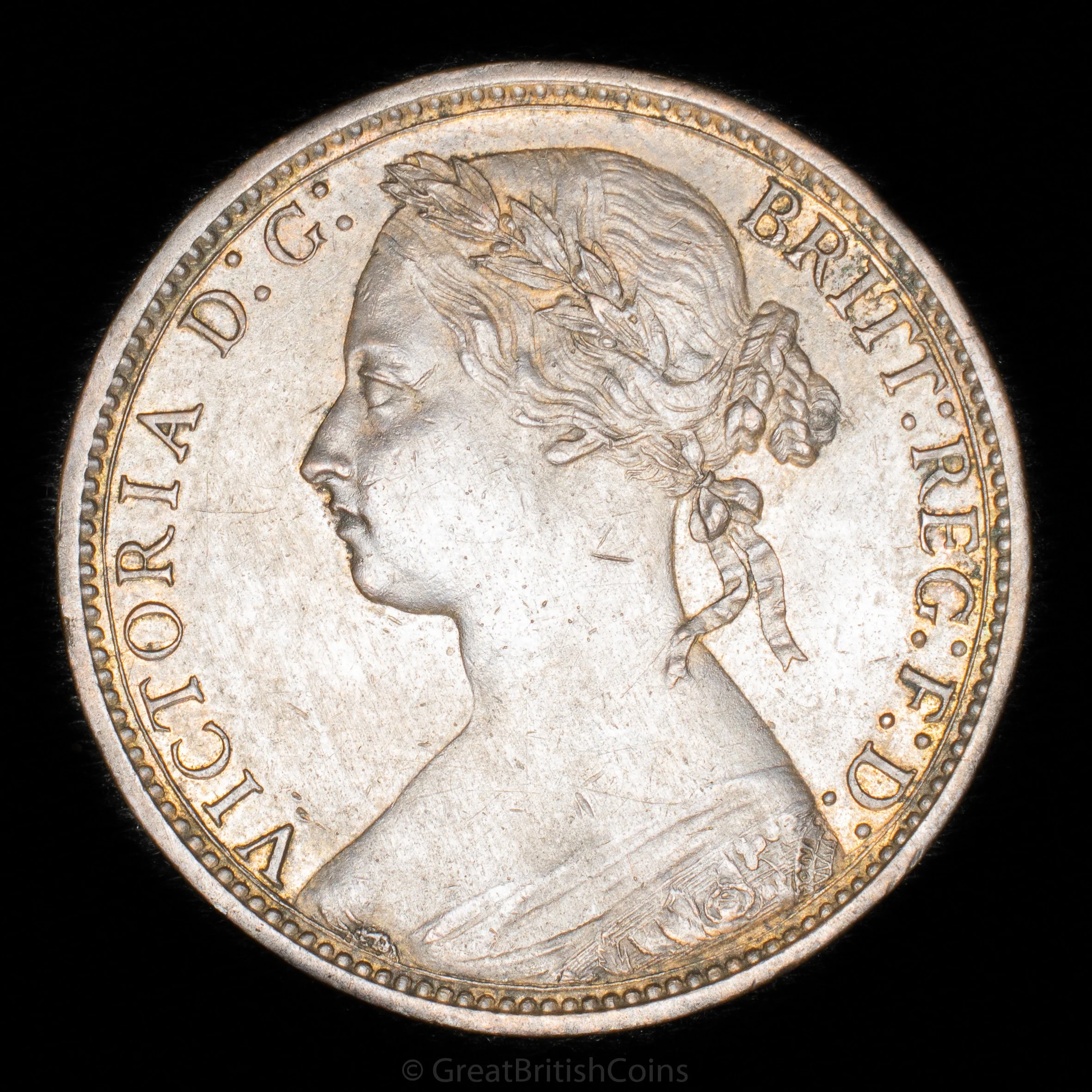 Victoria 1876 H Bronze Penny