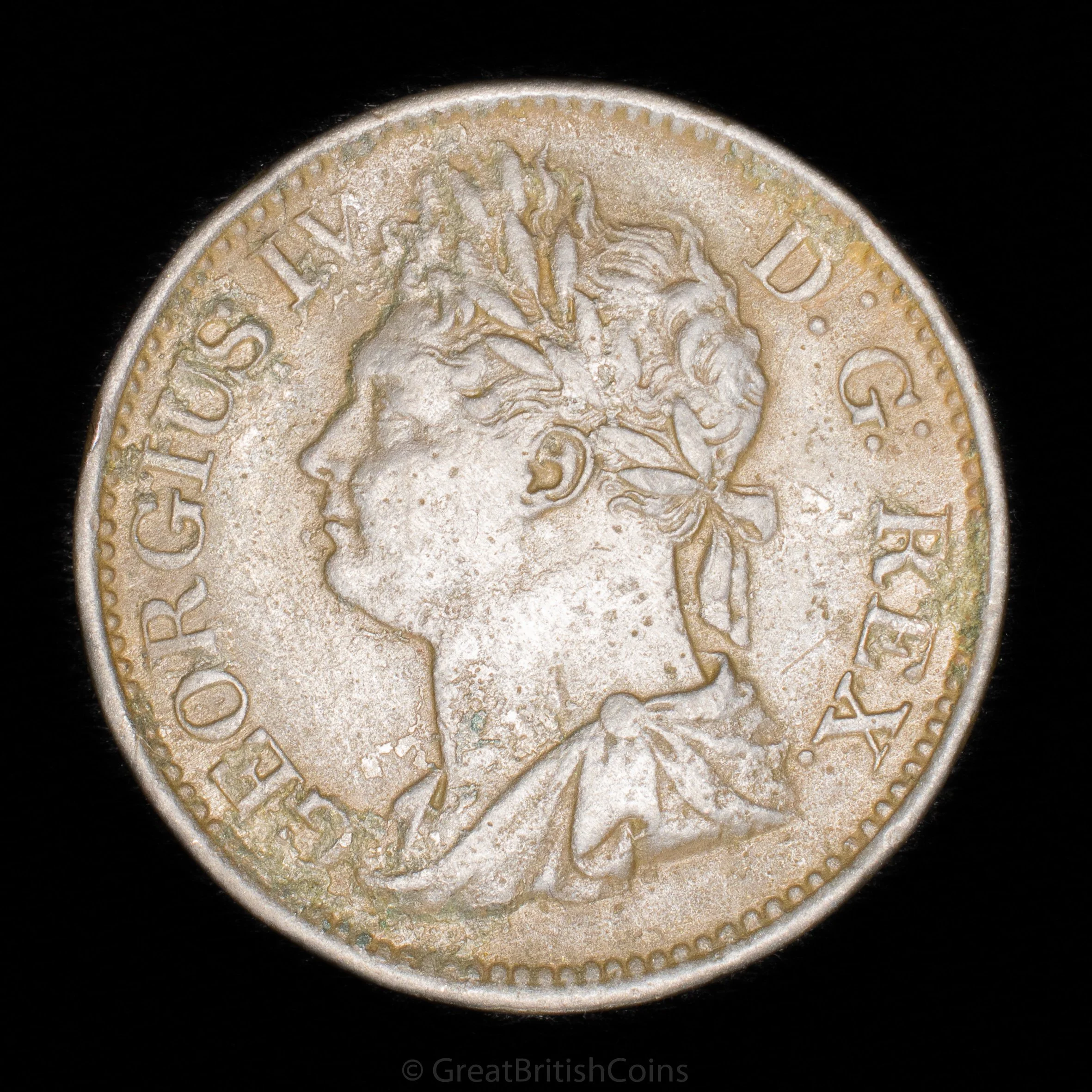 George IV Ireland 1822 Copper Halfpenny