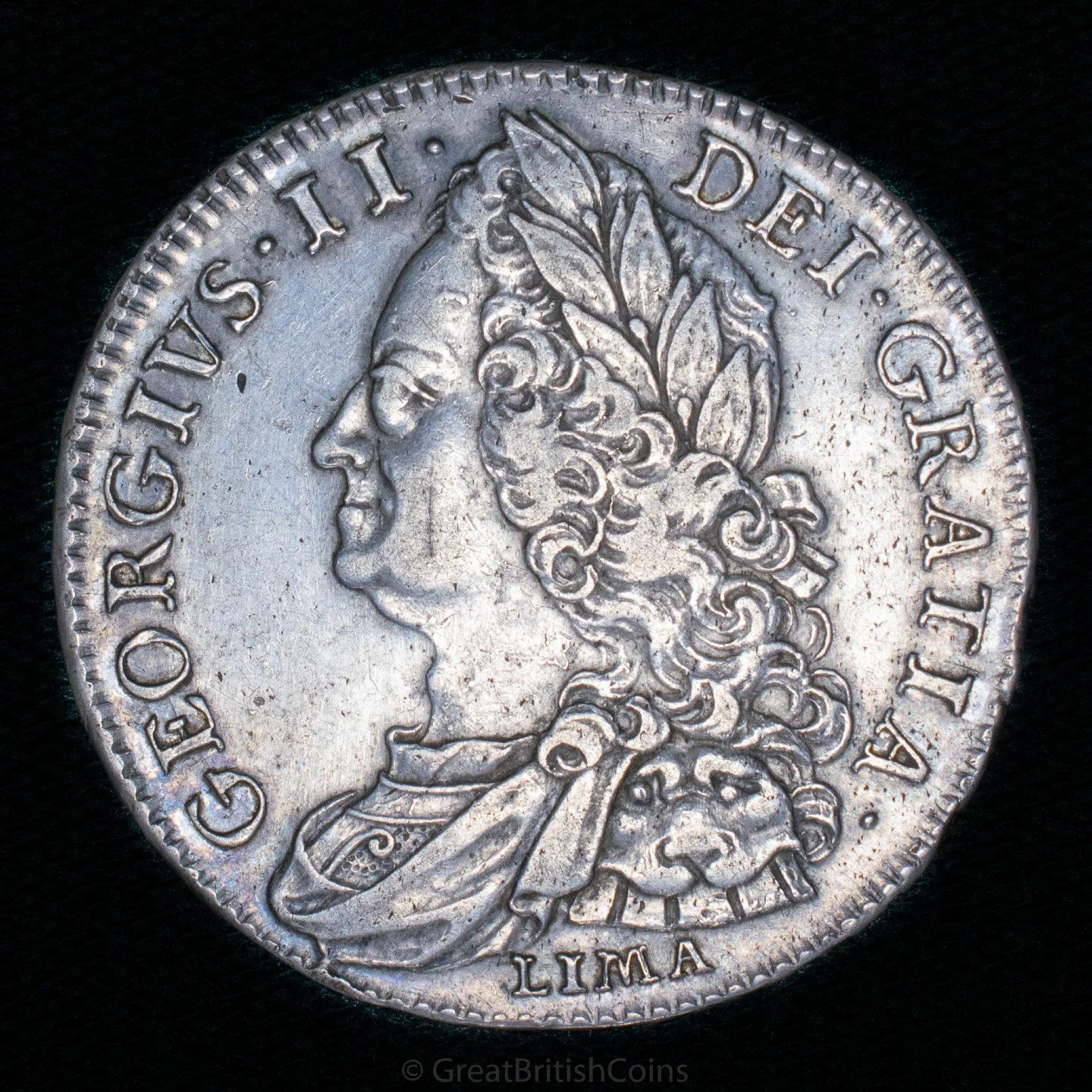 George II 1746 Silver 'LIMA' Halfcrown

For sale at www.greatbritishcoins.com

#silvercoin #Britishcoins #HistoricalCoins #BritishNumismatics #Safeinvestment #CollectibleCoins #AntiqueCurrency #CoinCollectors #TreasuredHistory #kinggeorge #hanovarian