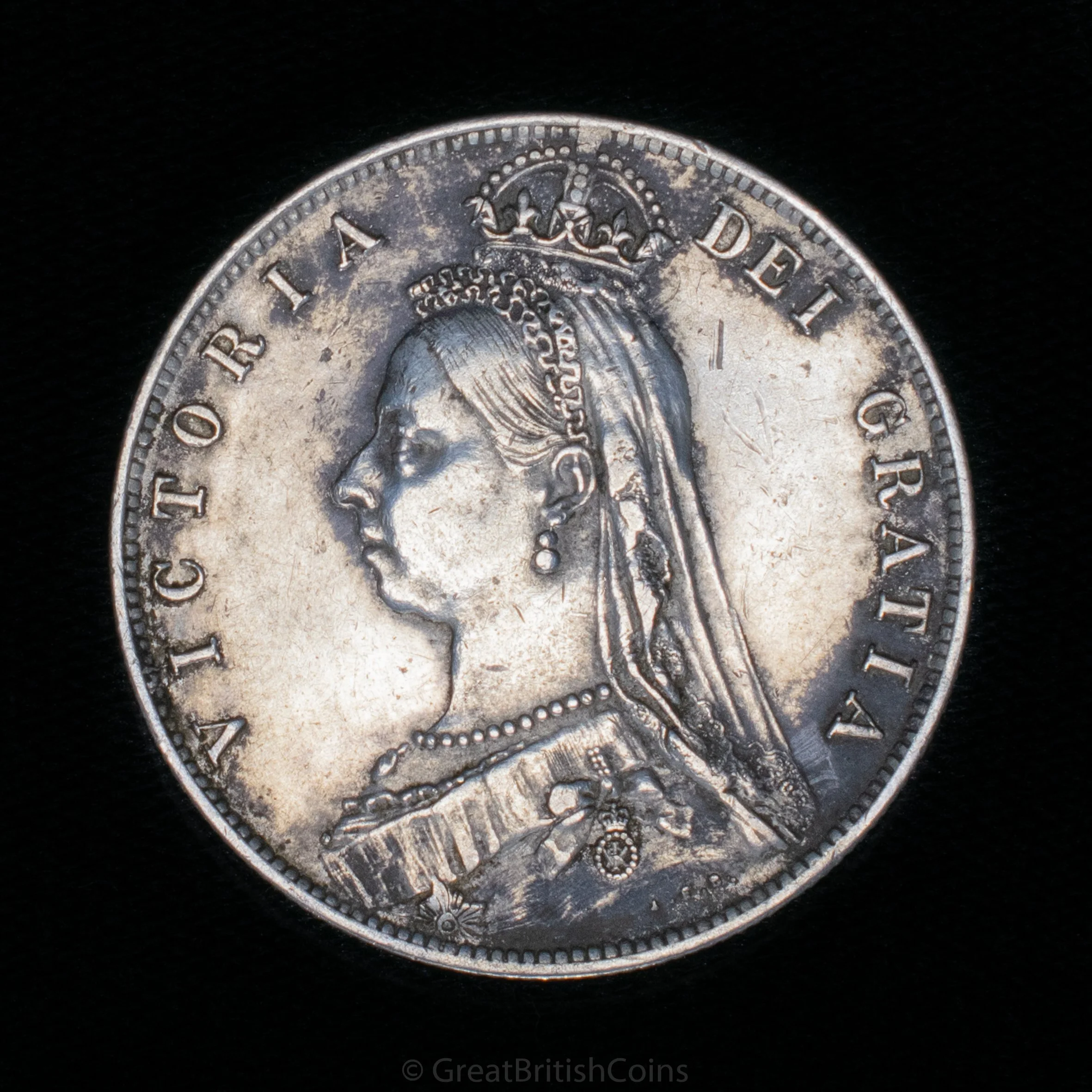 Victoria 1889 Silver Halfcrown