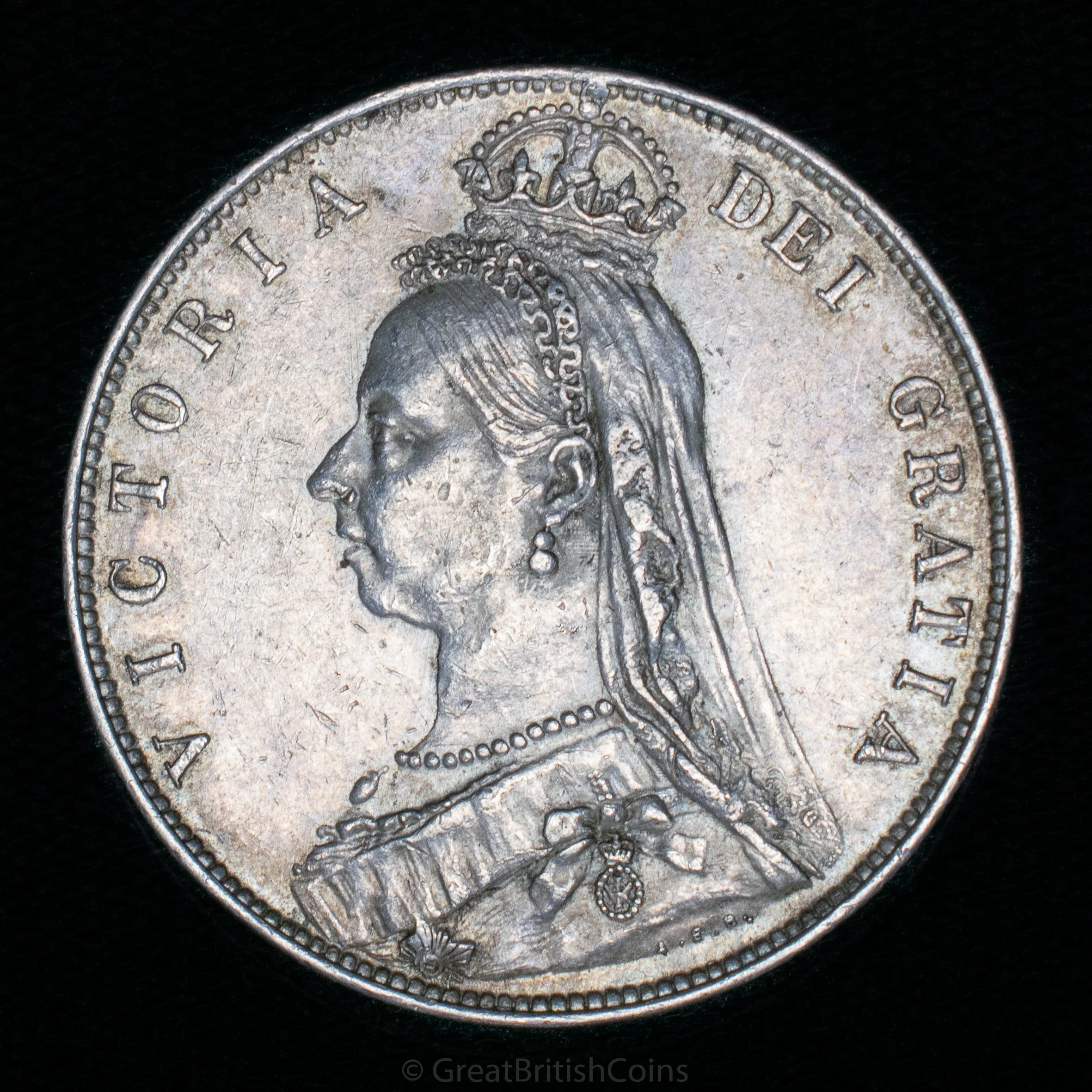 Victoria 1892 Silver Halfcrown