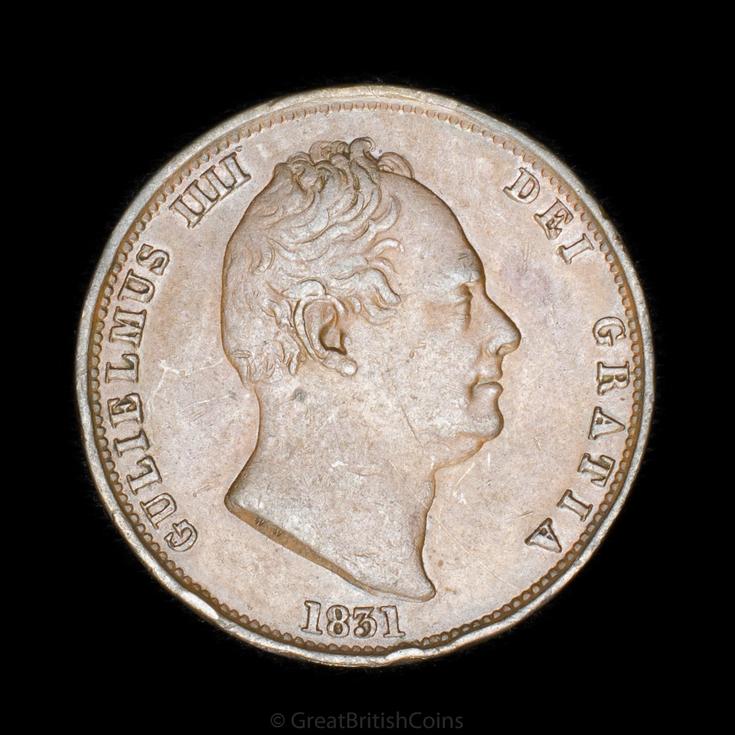 William IV 1831 Copper Halfpenny