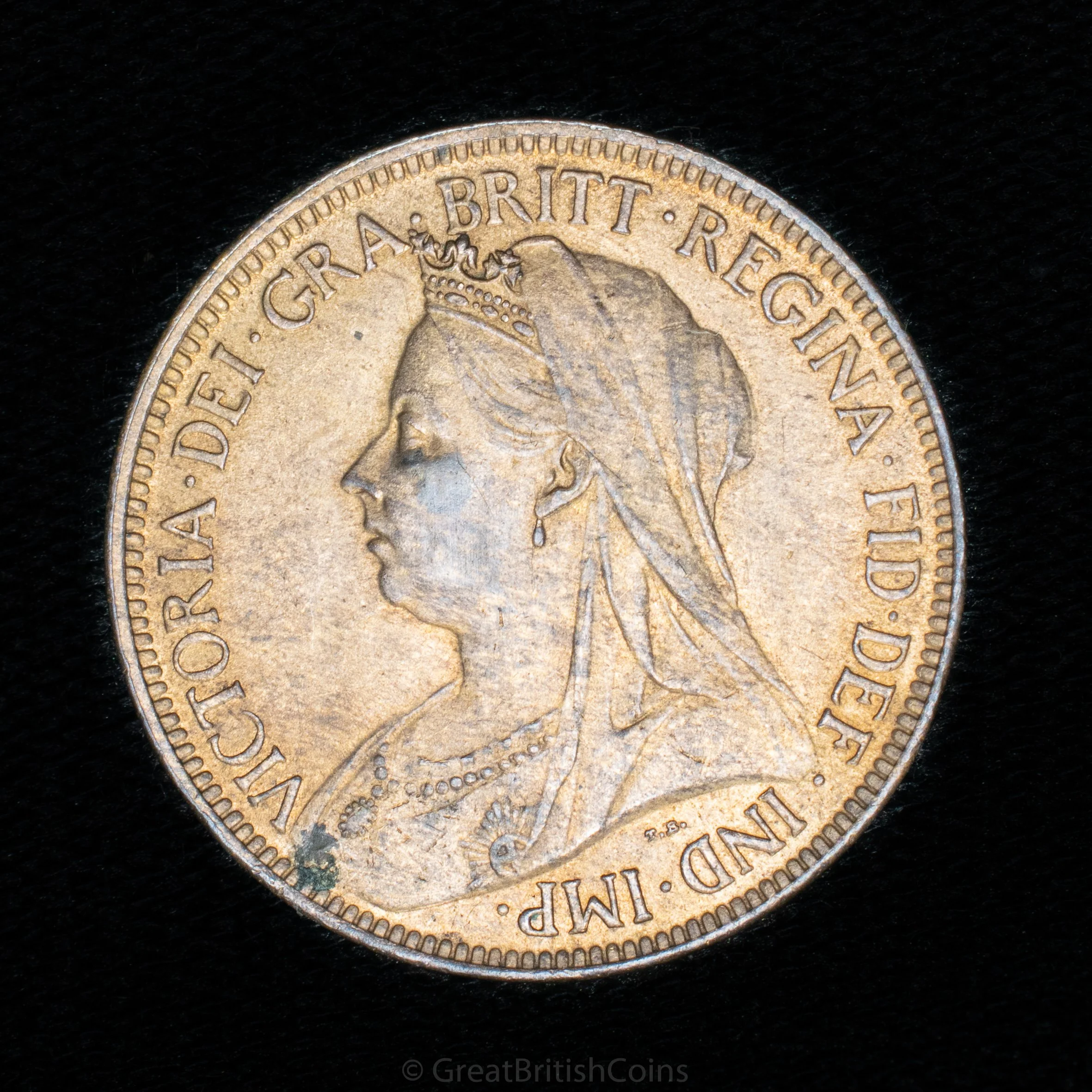 Victoria 1901 Bronze Halfpenny