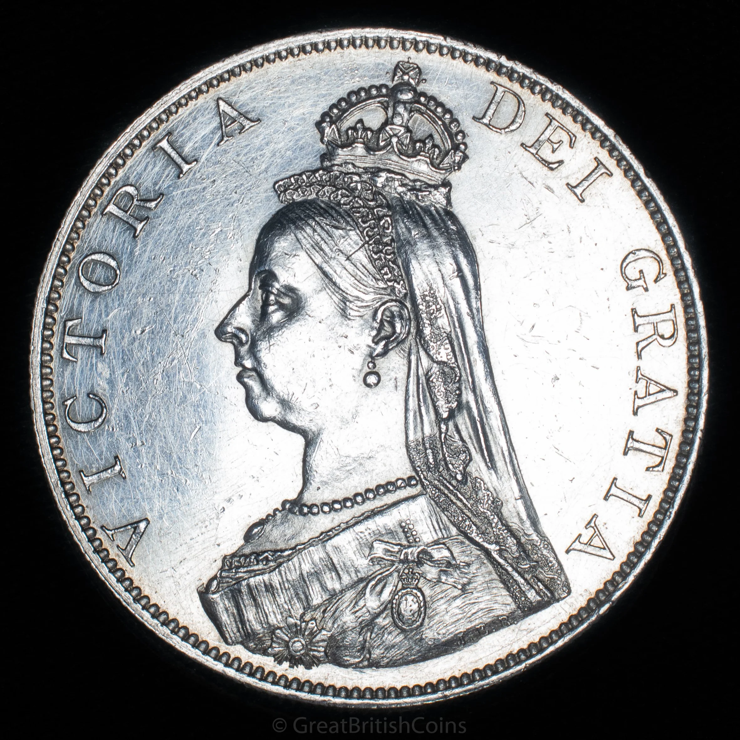 Victoria 1887 Silver Double Florin
