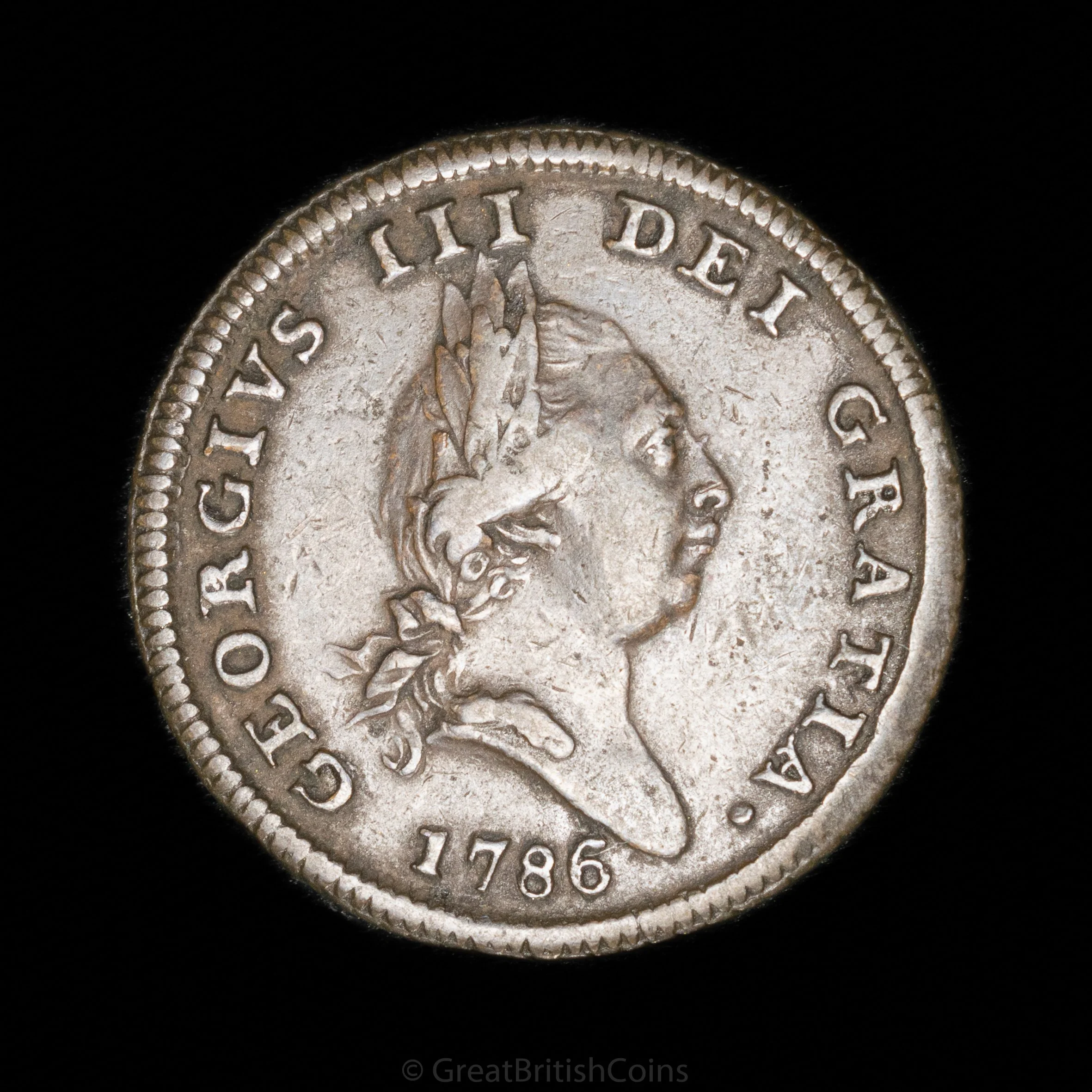 George III Isle of Man 1786 Copper Halfpenny