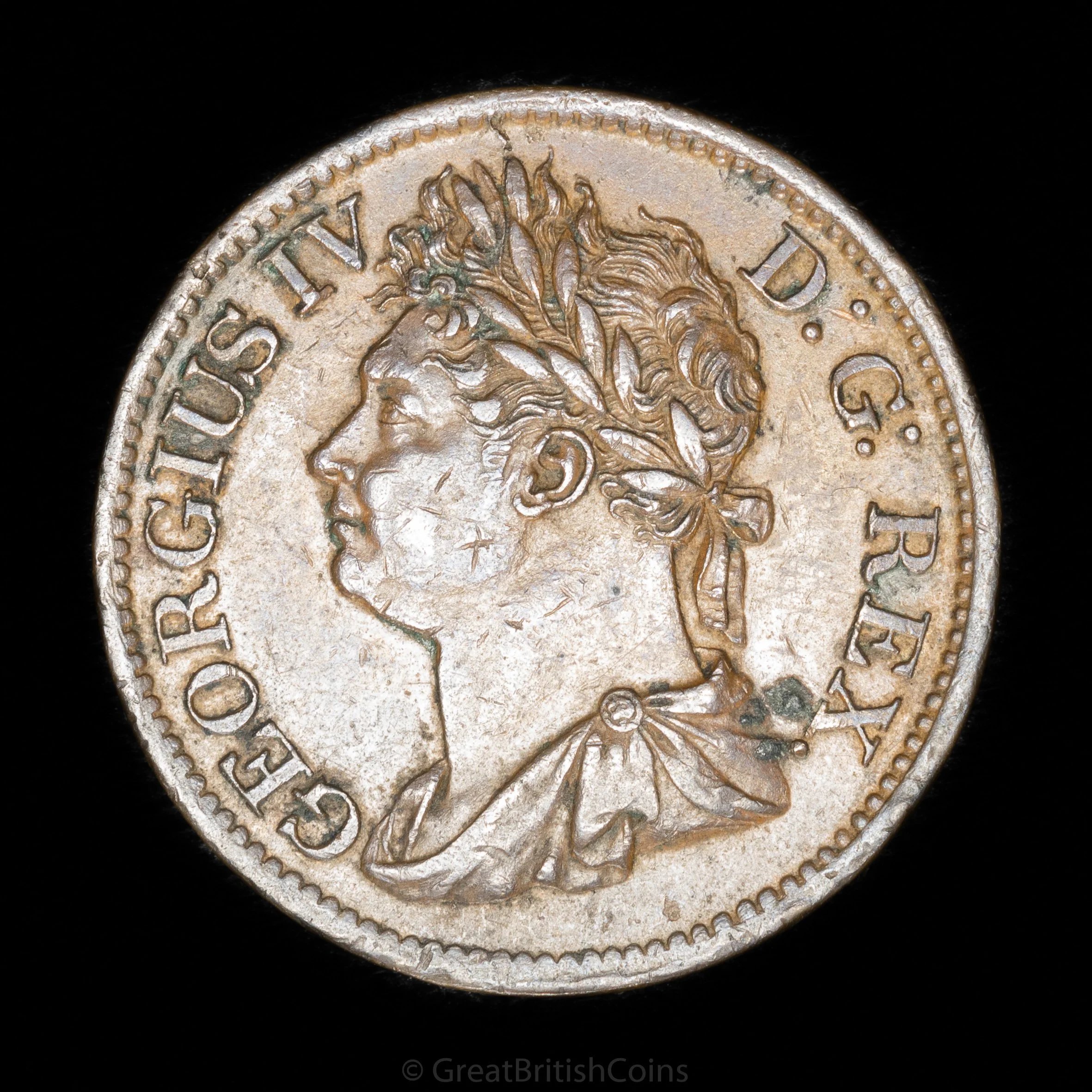 George IV Ireland 1822 Copper Halfpenny