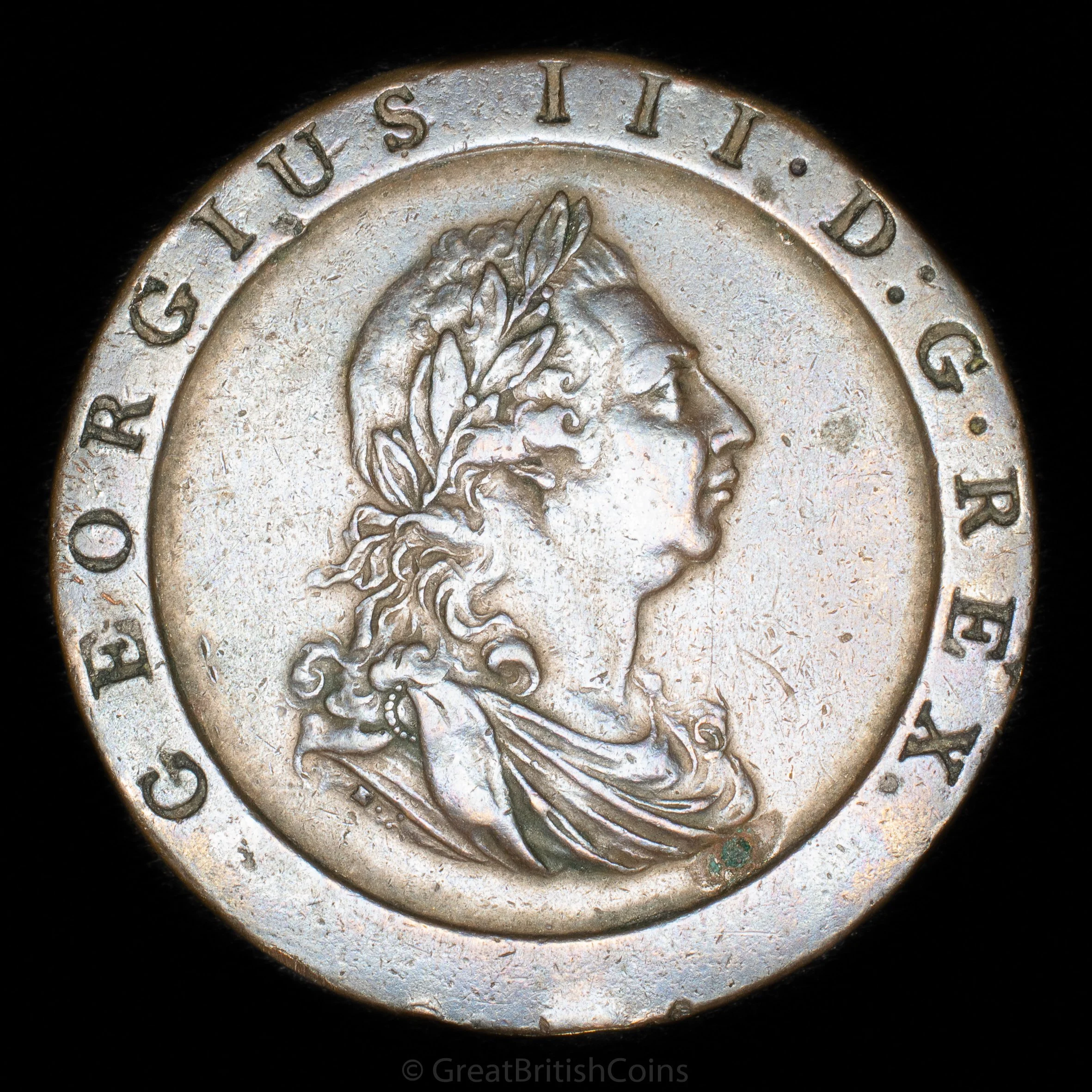 George III 1797 Copper 'Cartwheel' Penny (11 leaves in wreath)