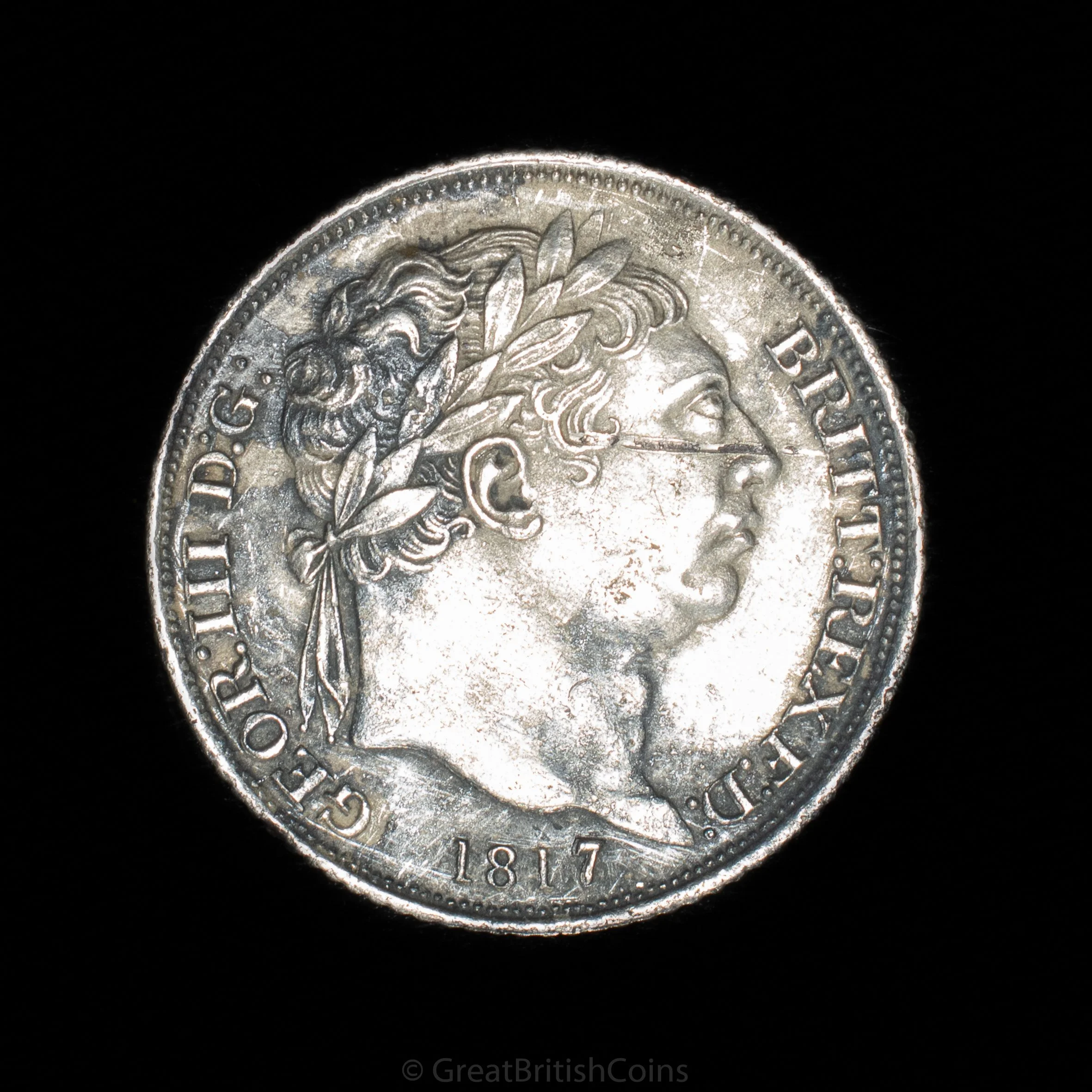 George III 1817 Silver Sixpence