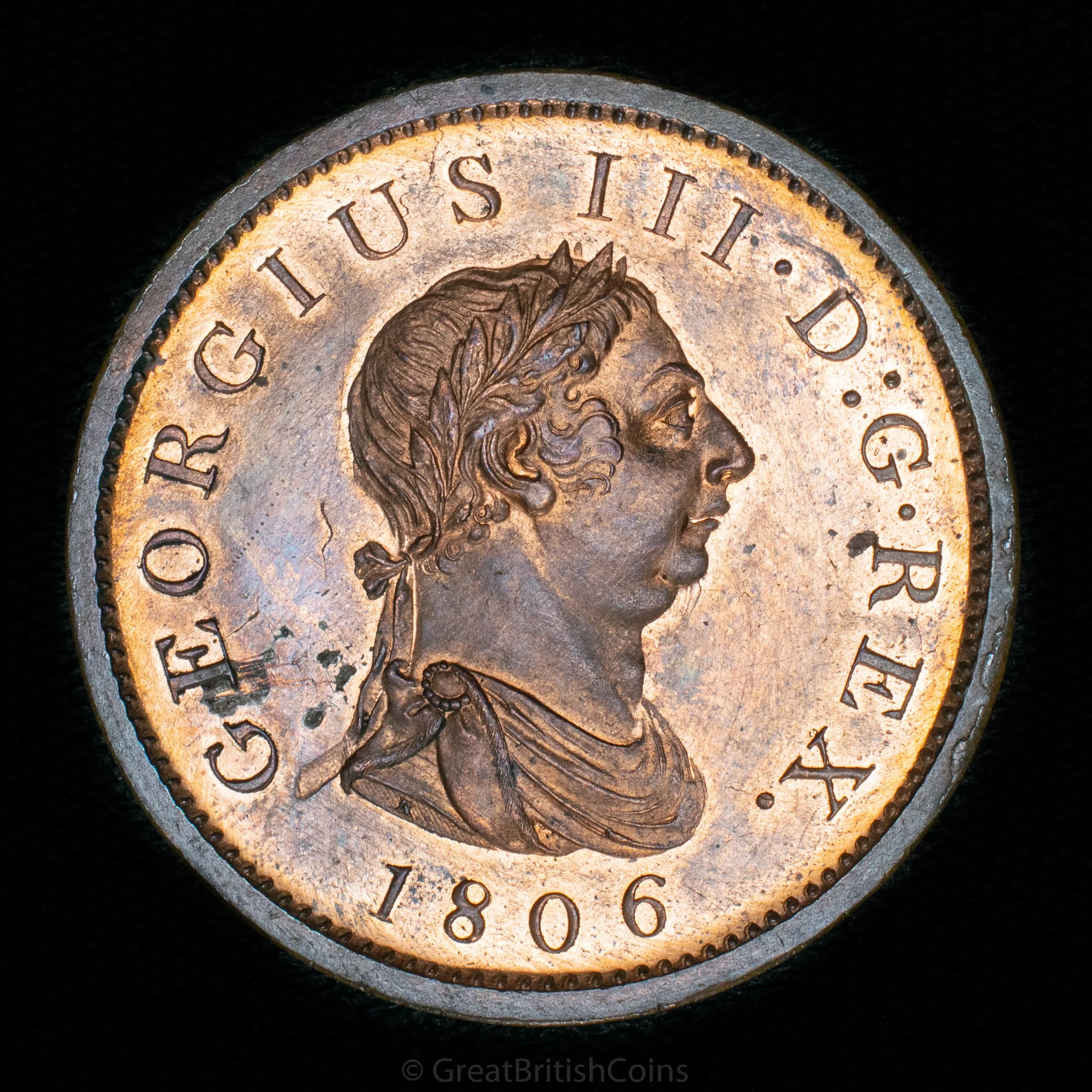 George III 1806 Copper Penny