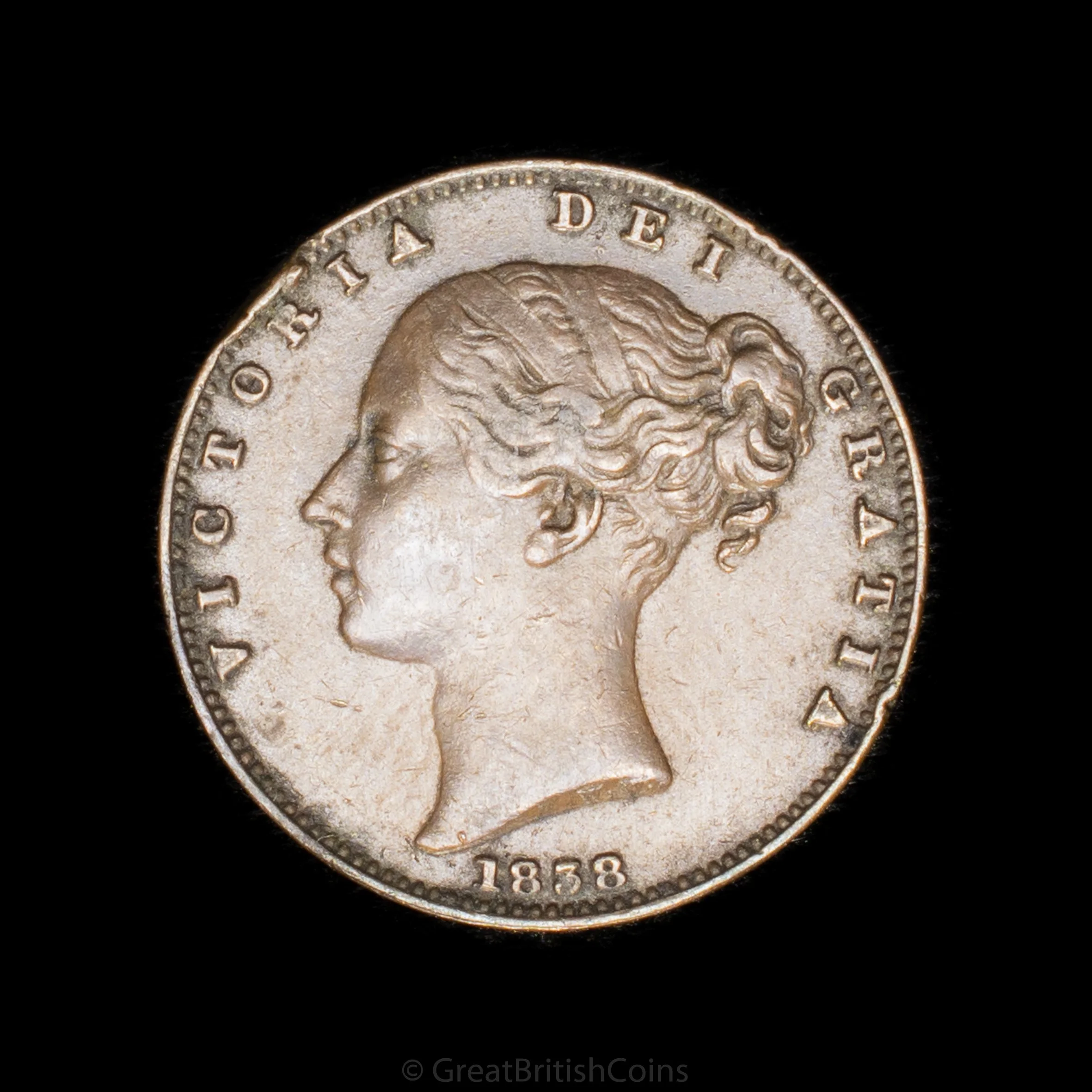 Victoria 1838 Copper Farthing