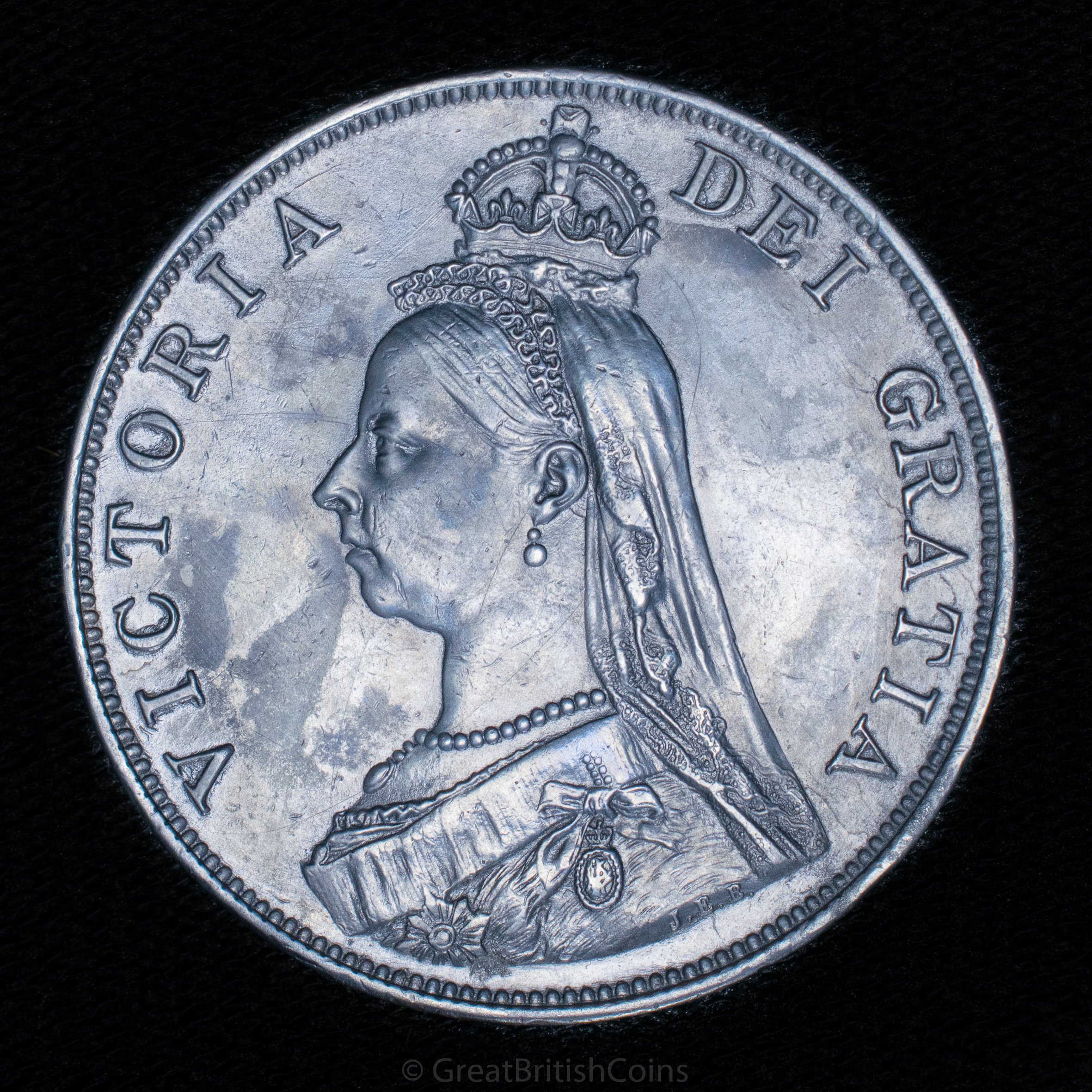 Victoria 1889 Silver Double Florin