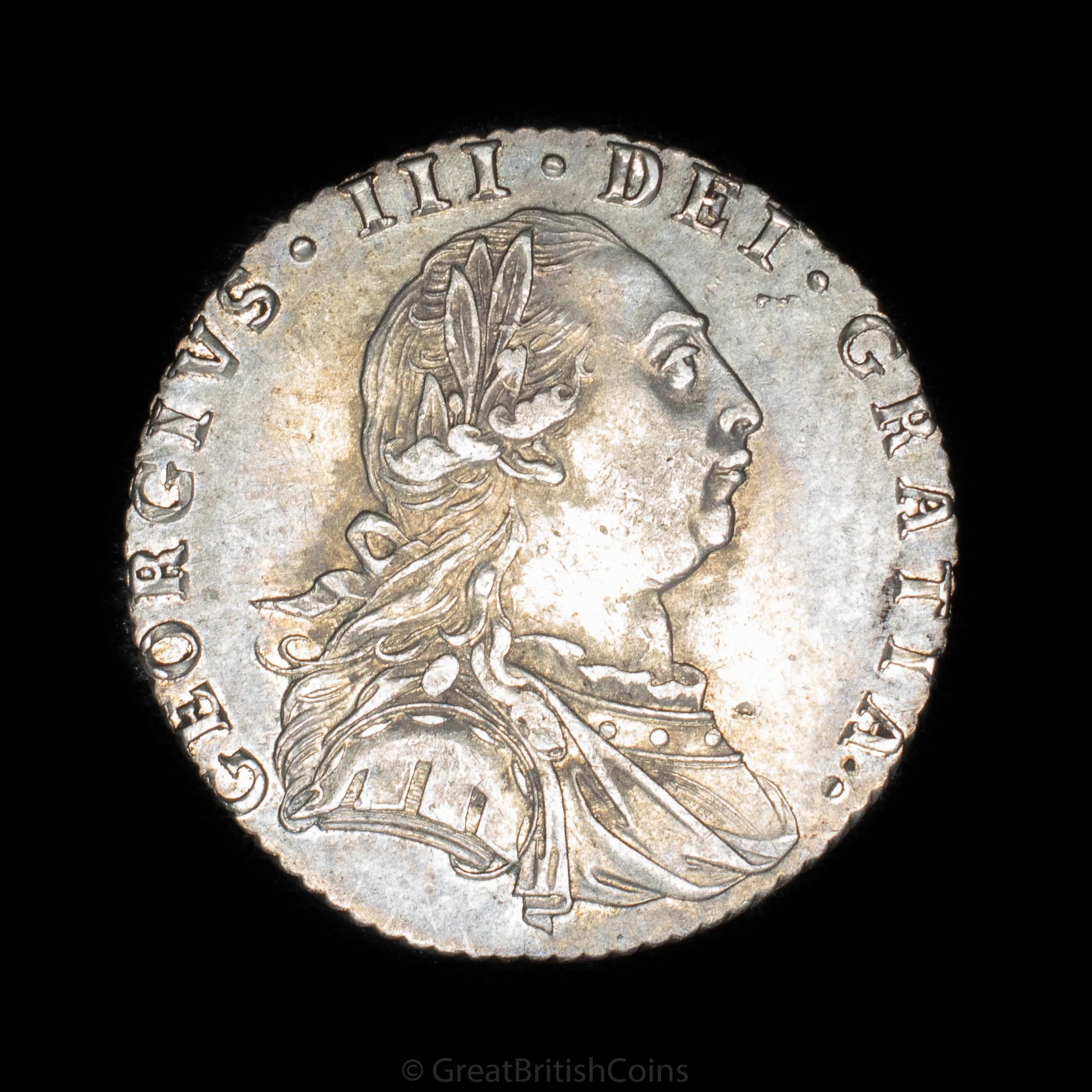 George III 1787 Silver Sixpence