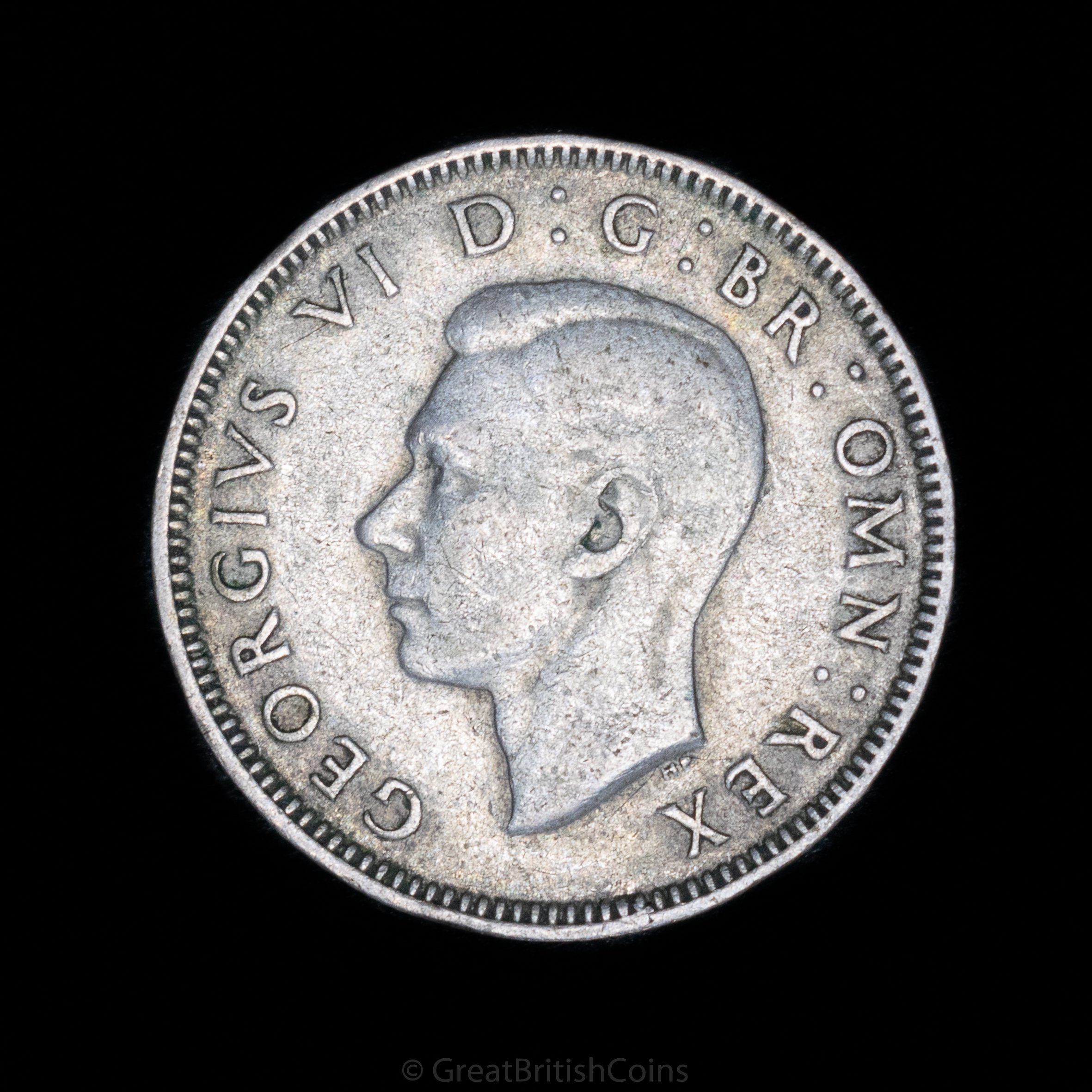 George VI 1943 .500 Silver Shilling