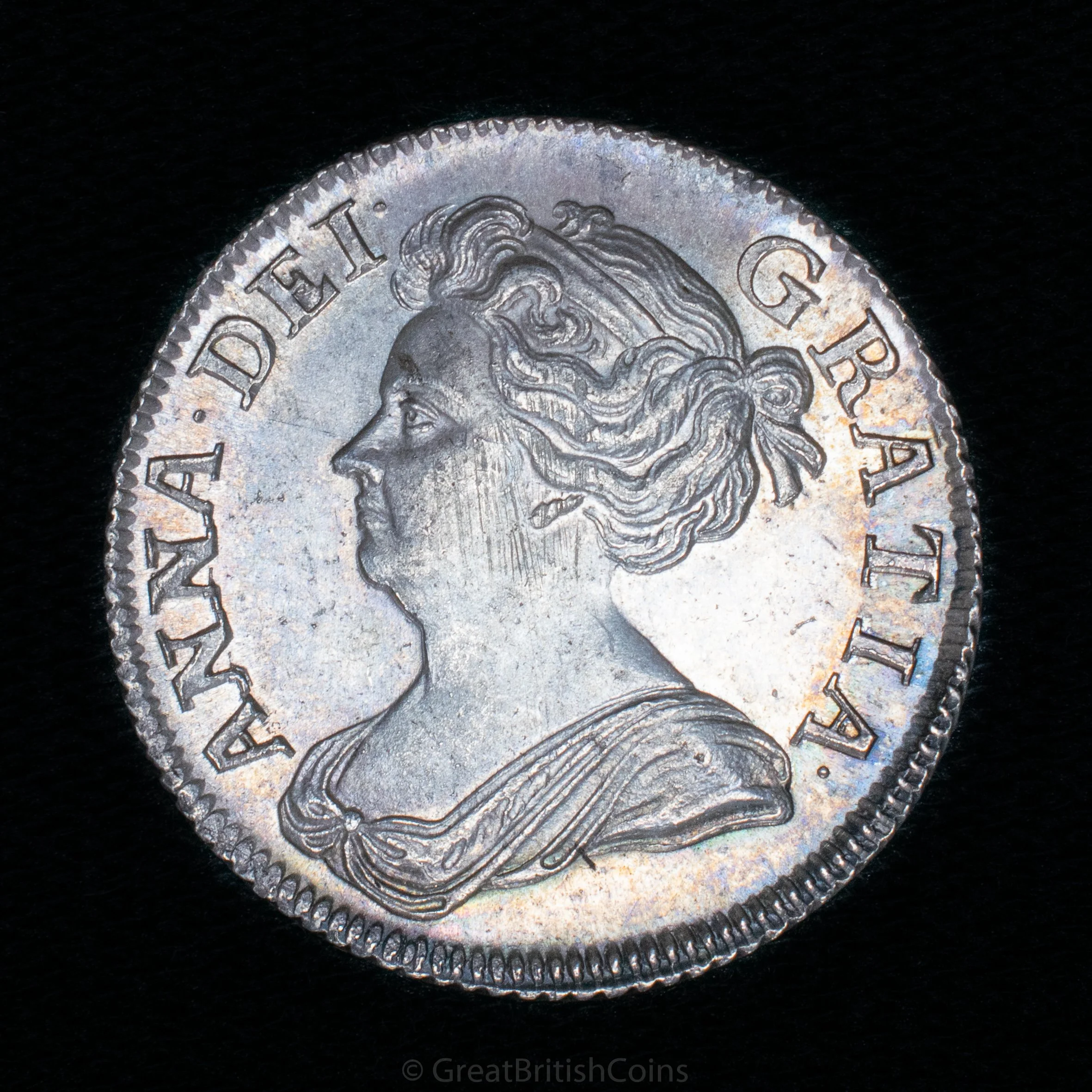 Anne 1708 Silver Shilling