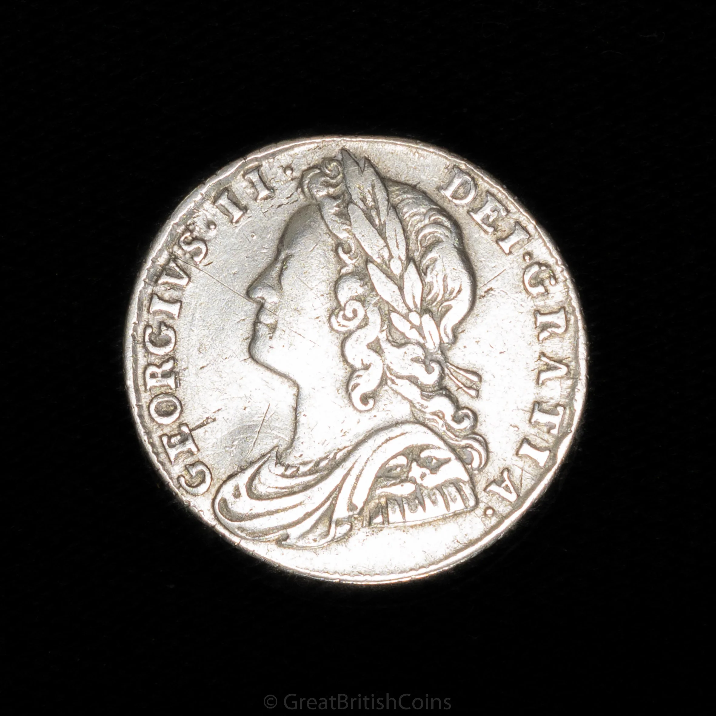 George II 1731 Silver Sixpence 'Roses & Plumes'