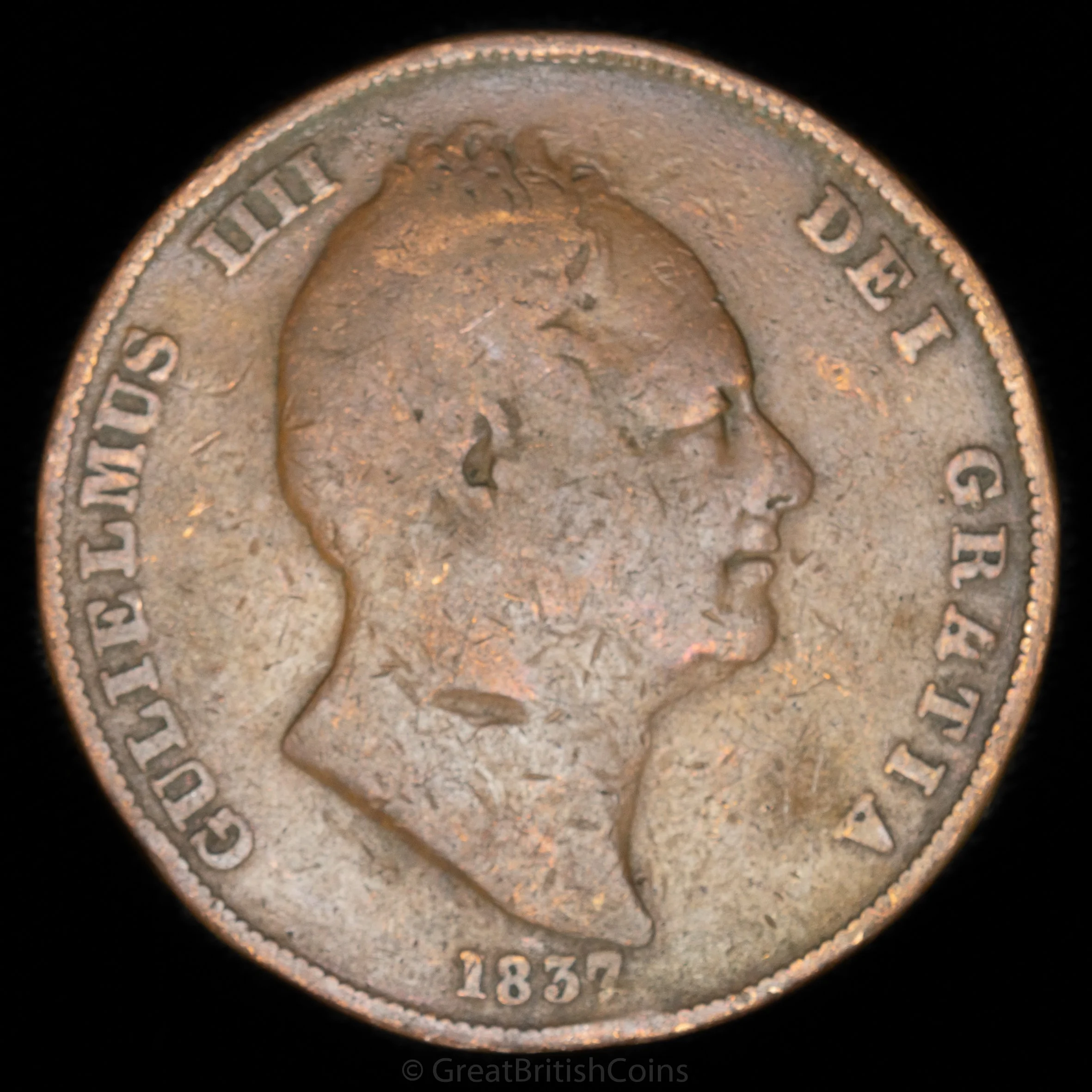 William IV 1837 Copper Penny