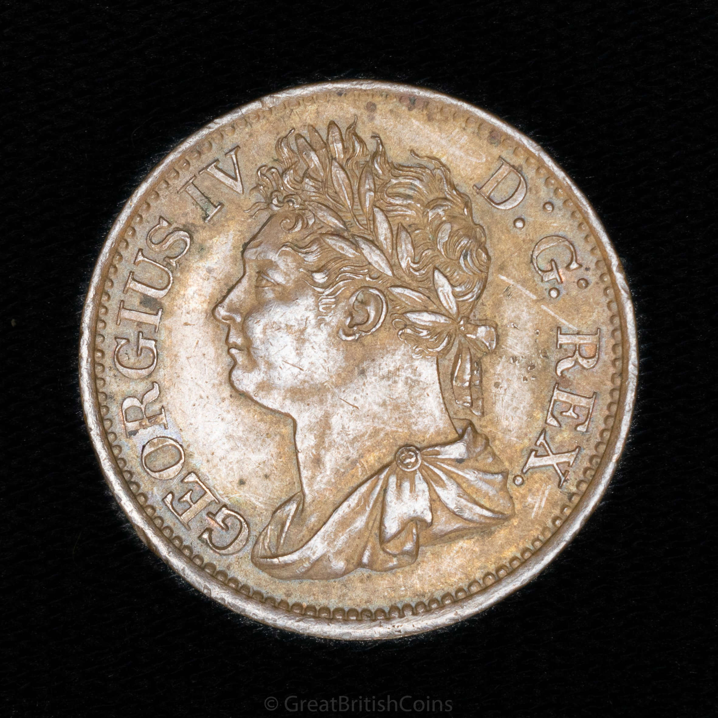 George IV Ireland 1822 Copper Halfpenny