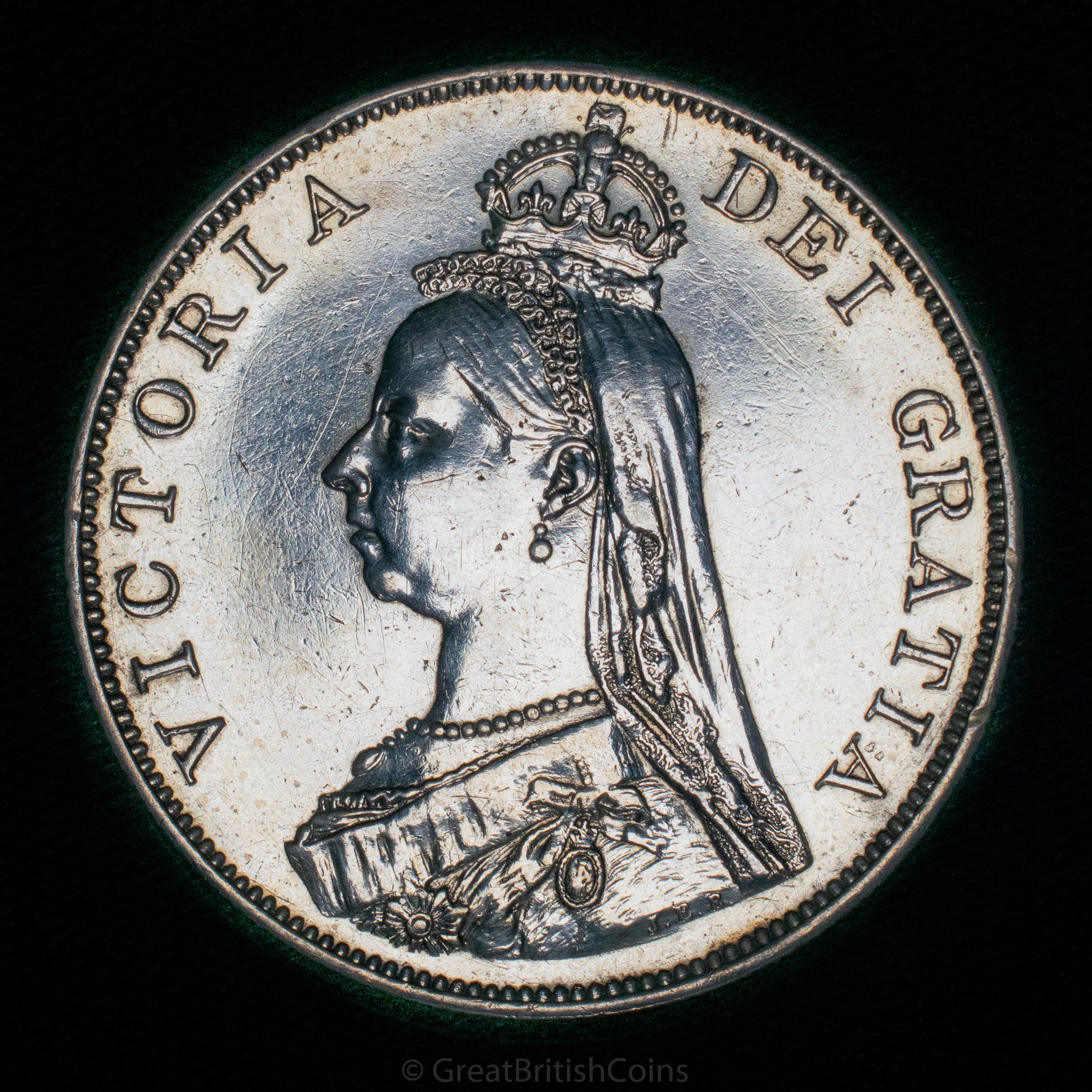 Victoria 1887 Silver Double Florin