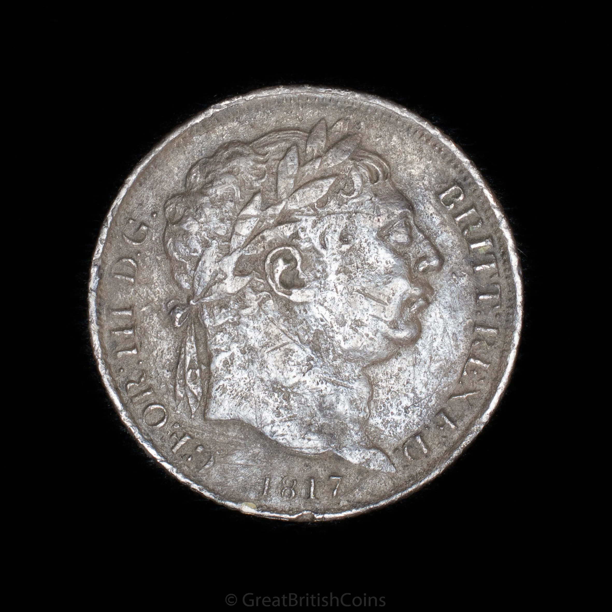 George III 1817 Silver Sixpence