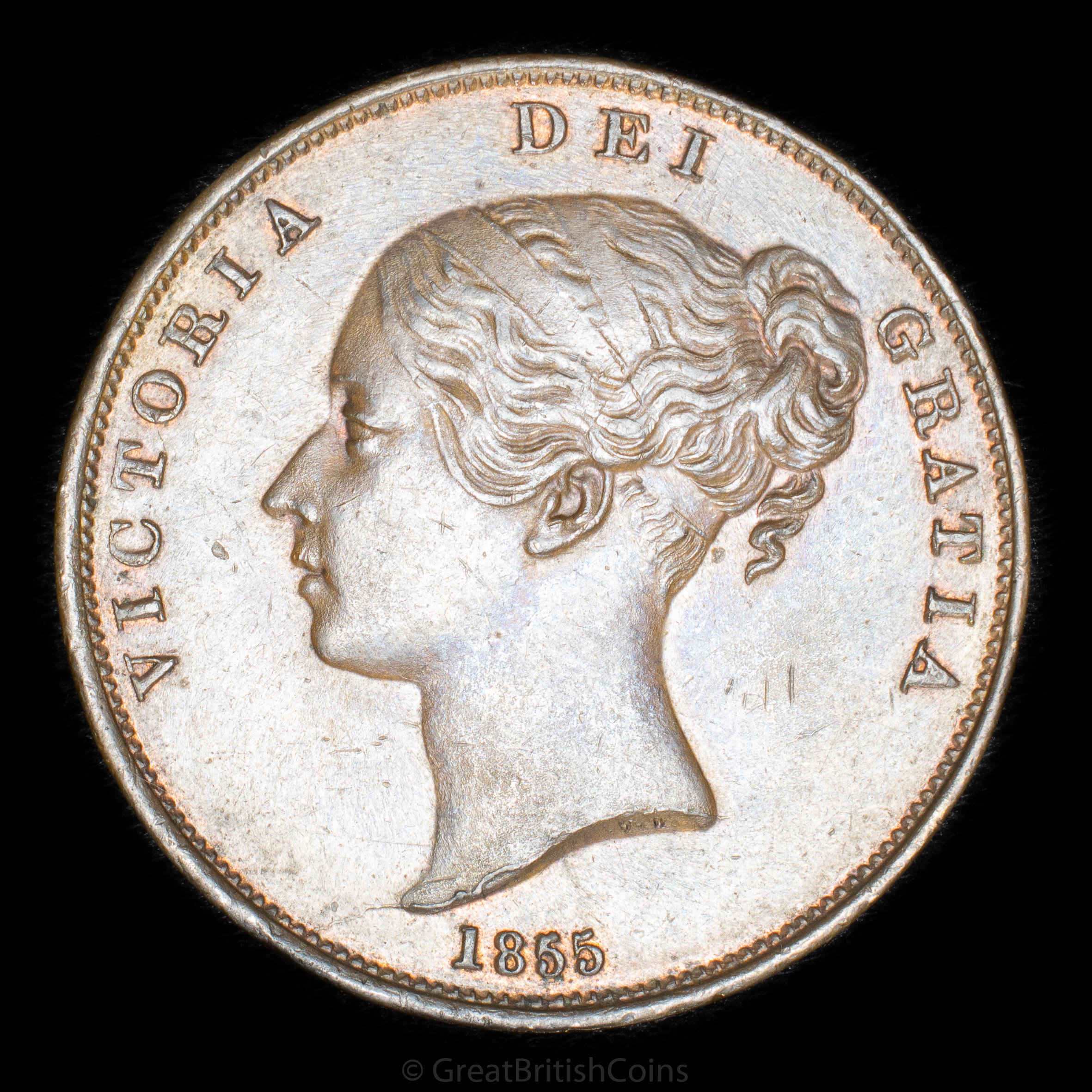 Victoria 1855 Copper Penny