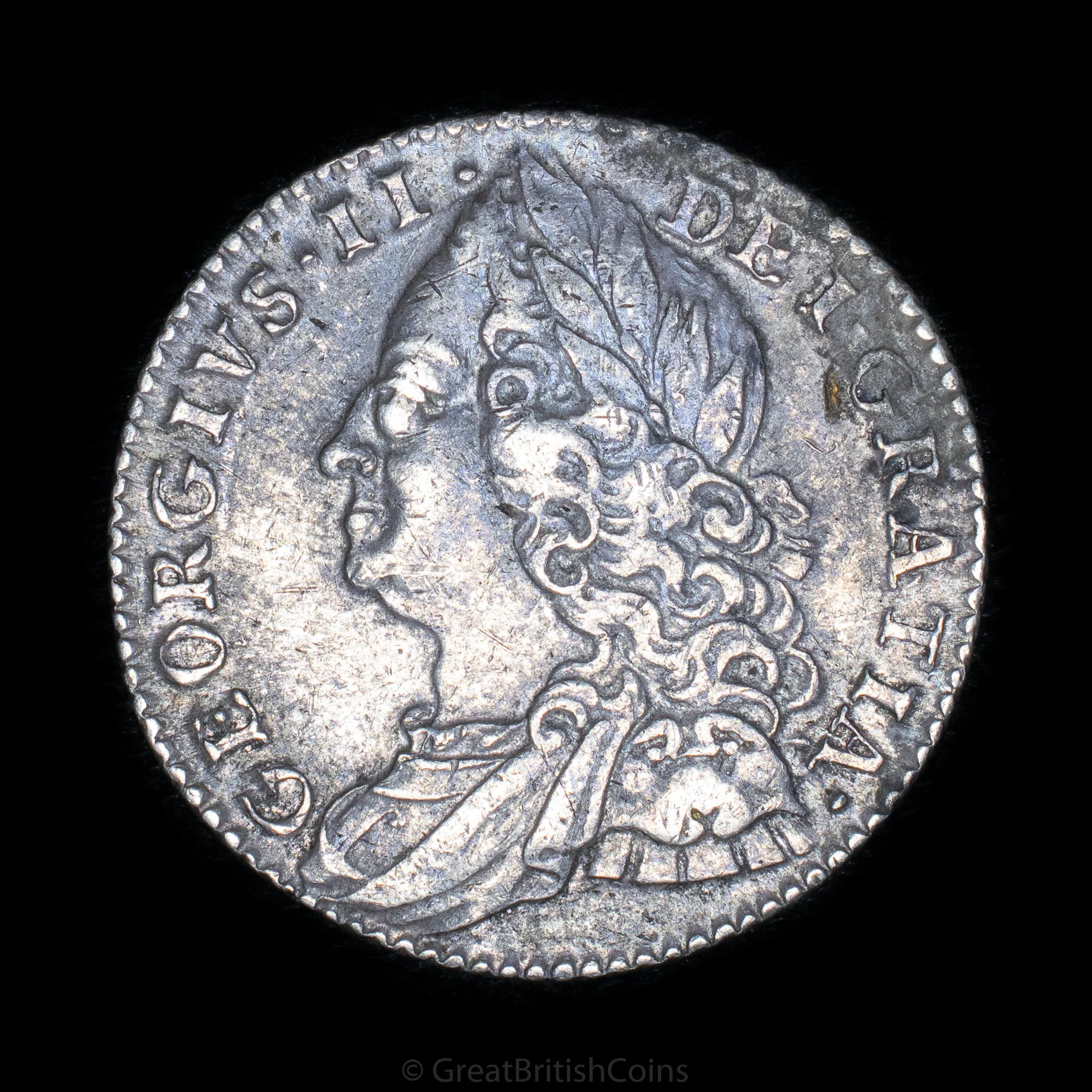George II 1757 Silver Sixpence