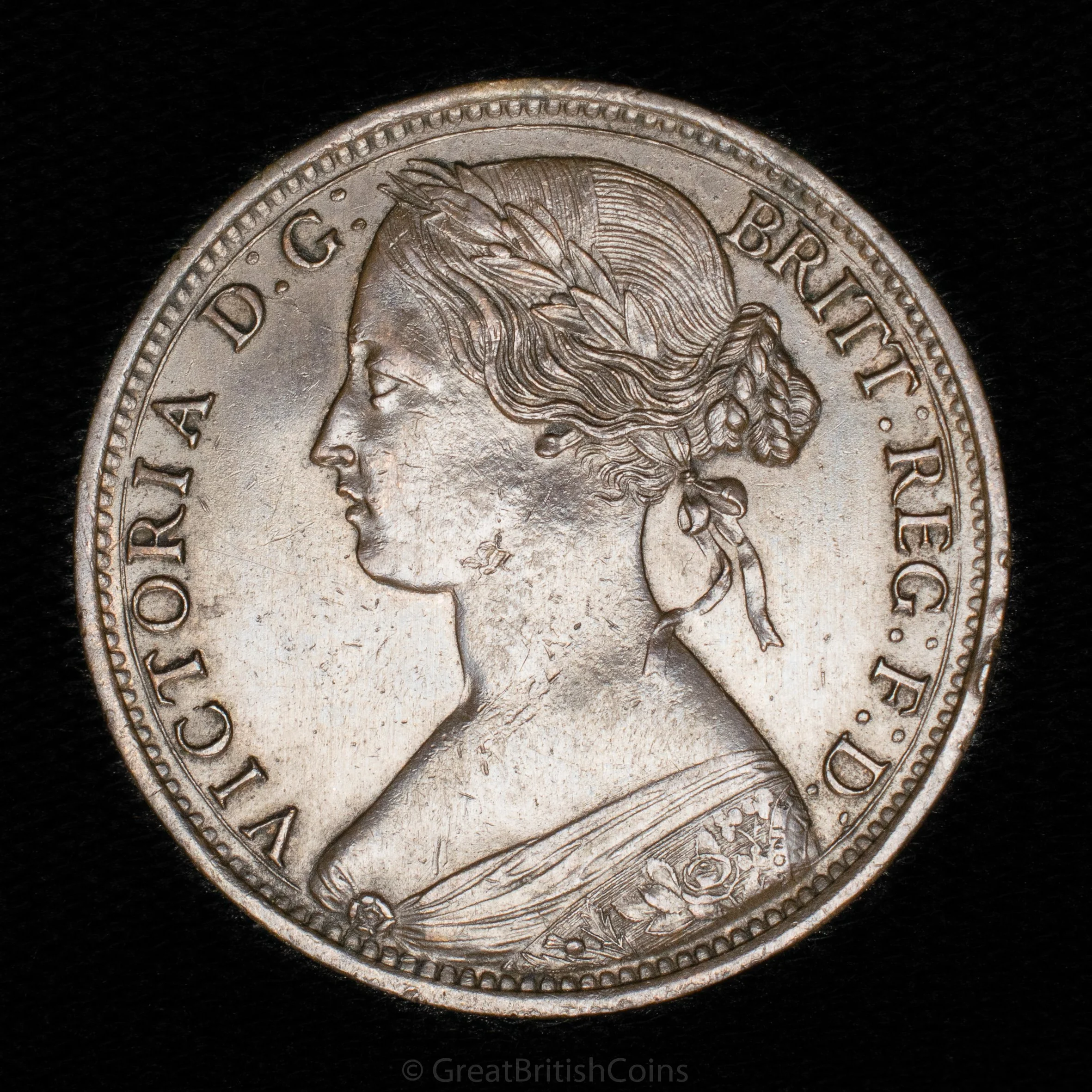 Victoria 1865 Bronze Penny