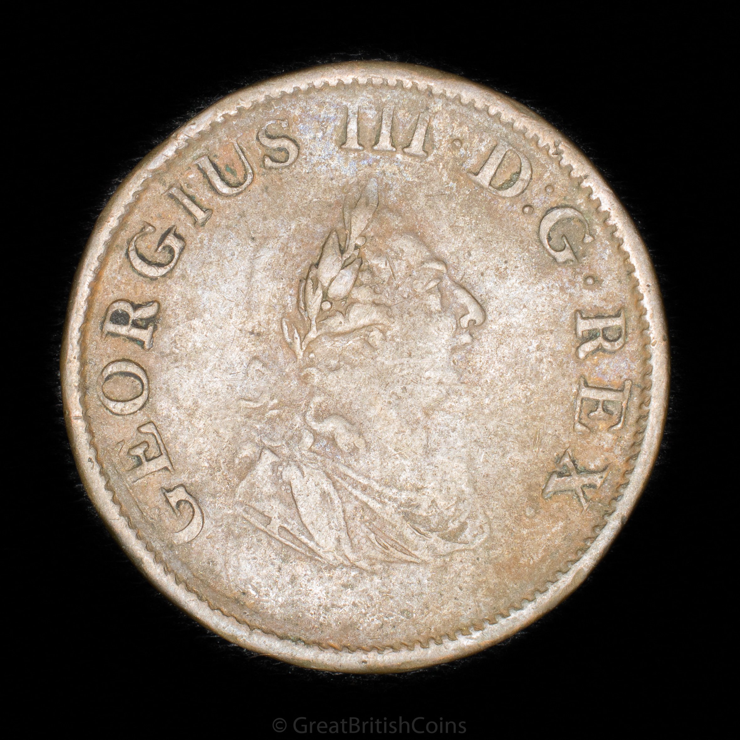 George III Ireland 1805 Copper Halfpenny