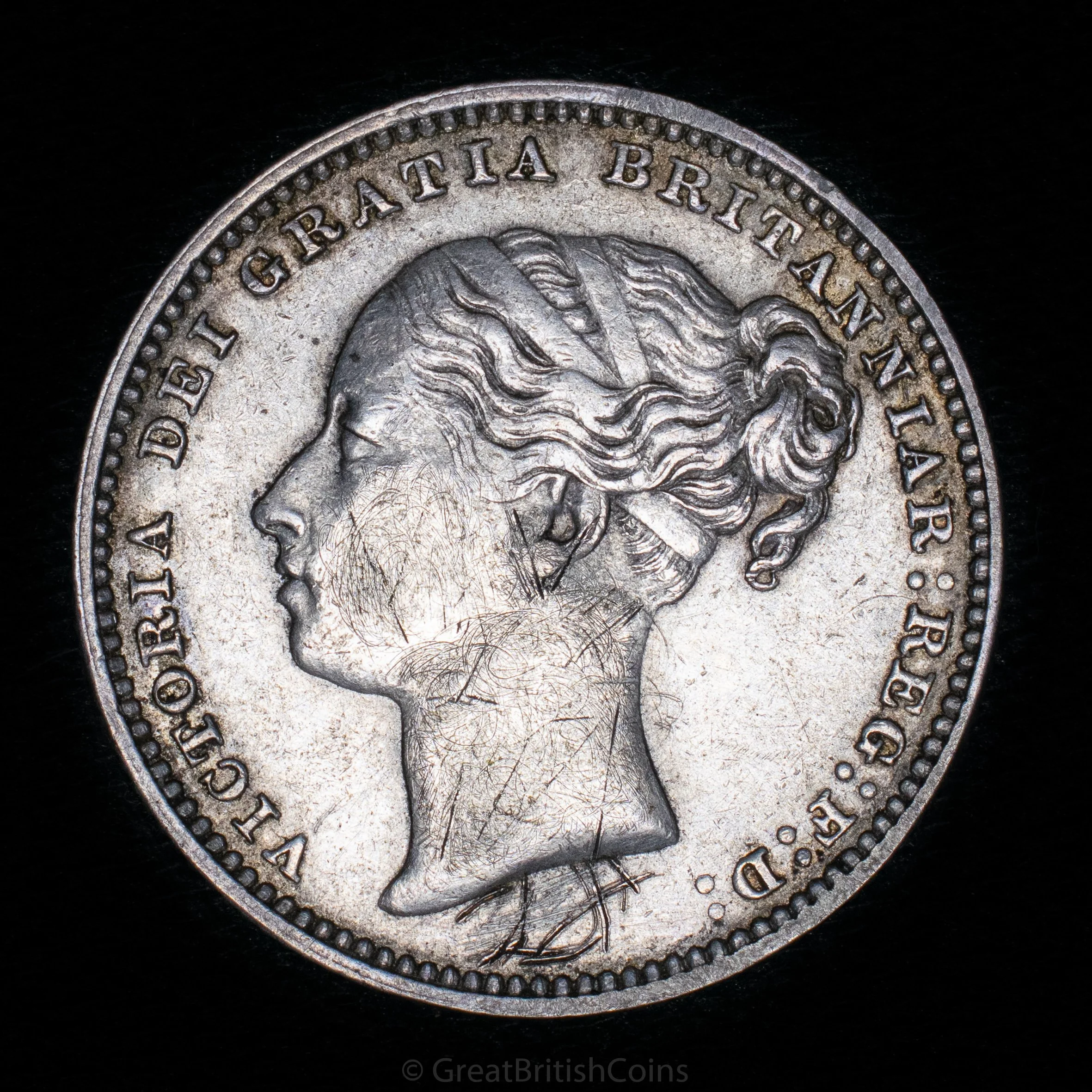 Victoria 1881 Silver Shilling