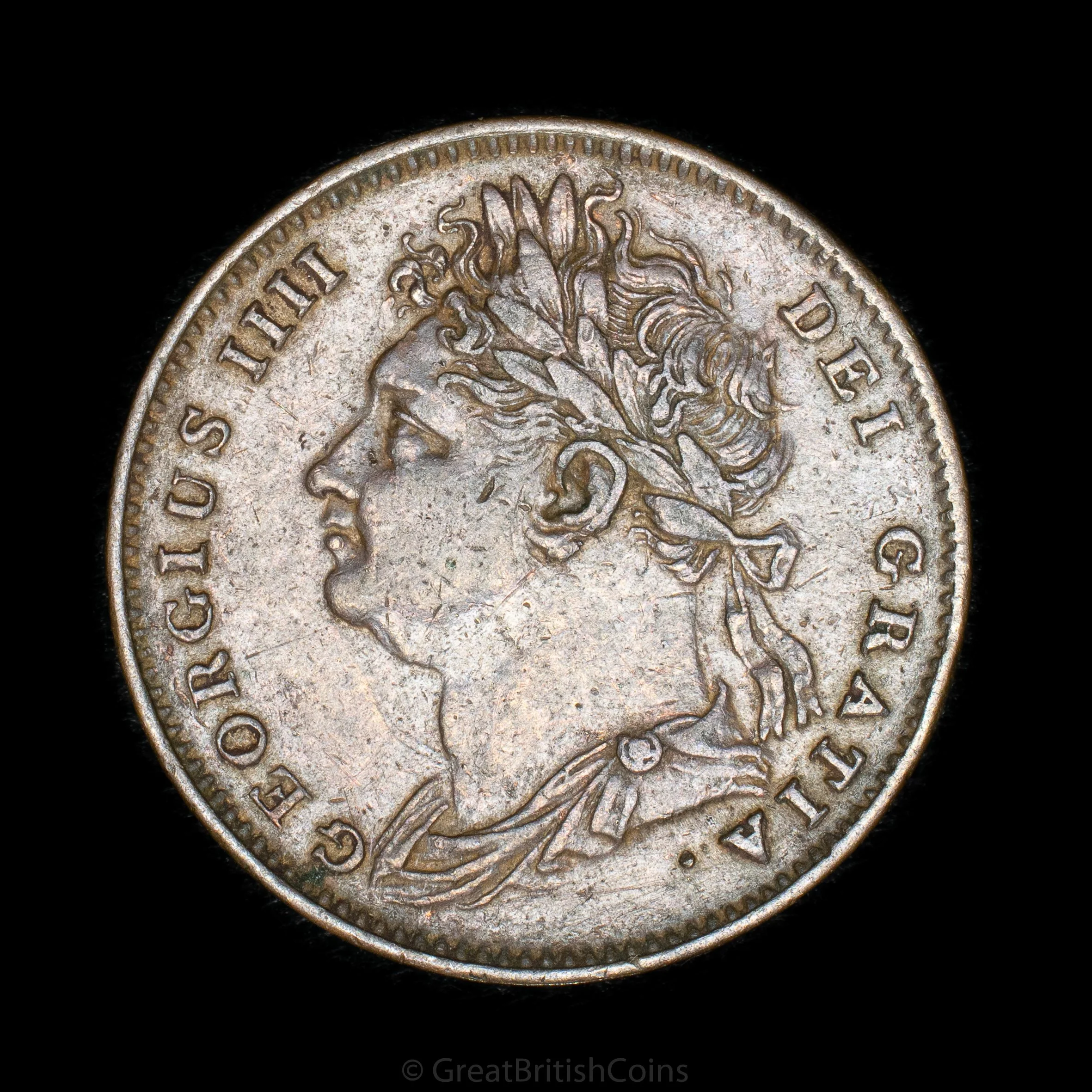 George IV 1825 Copper Farthing