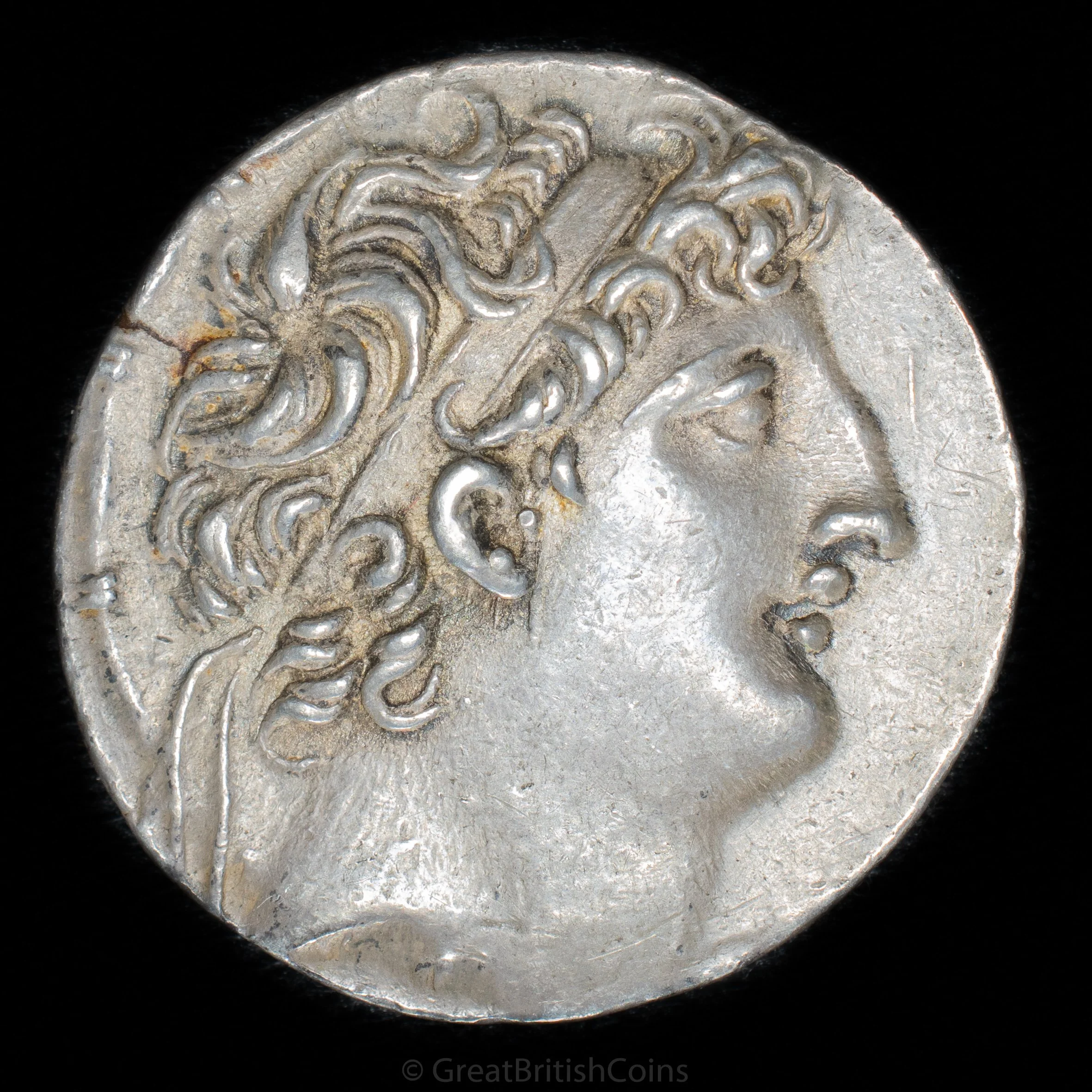Seleukid Empire Antiochus VIII Epiphanes (Grypos) Silver Tetradrachm (121 - 113 BC Ake-Ptolemais)