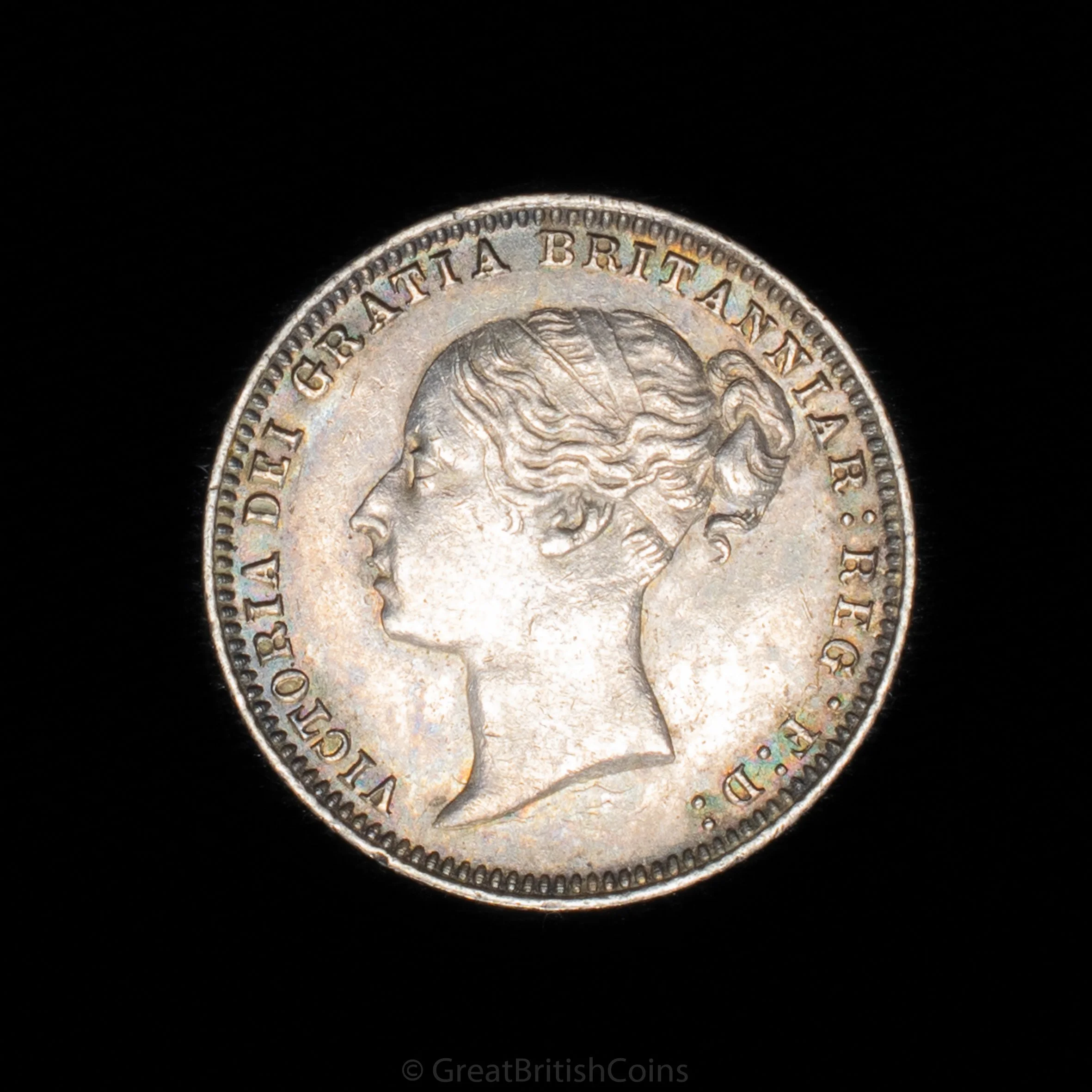Victoria 1877 Silver Sixpence