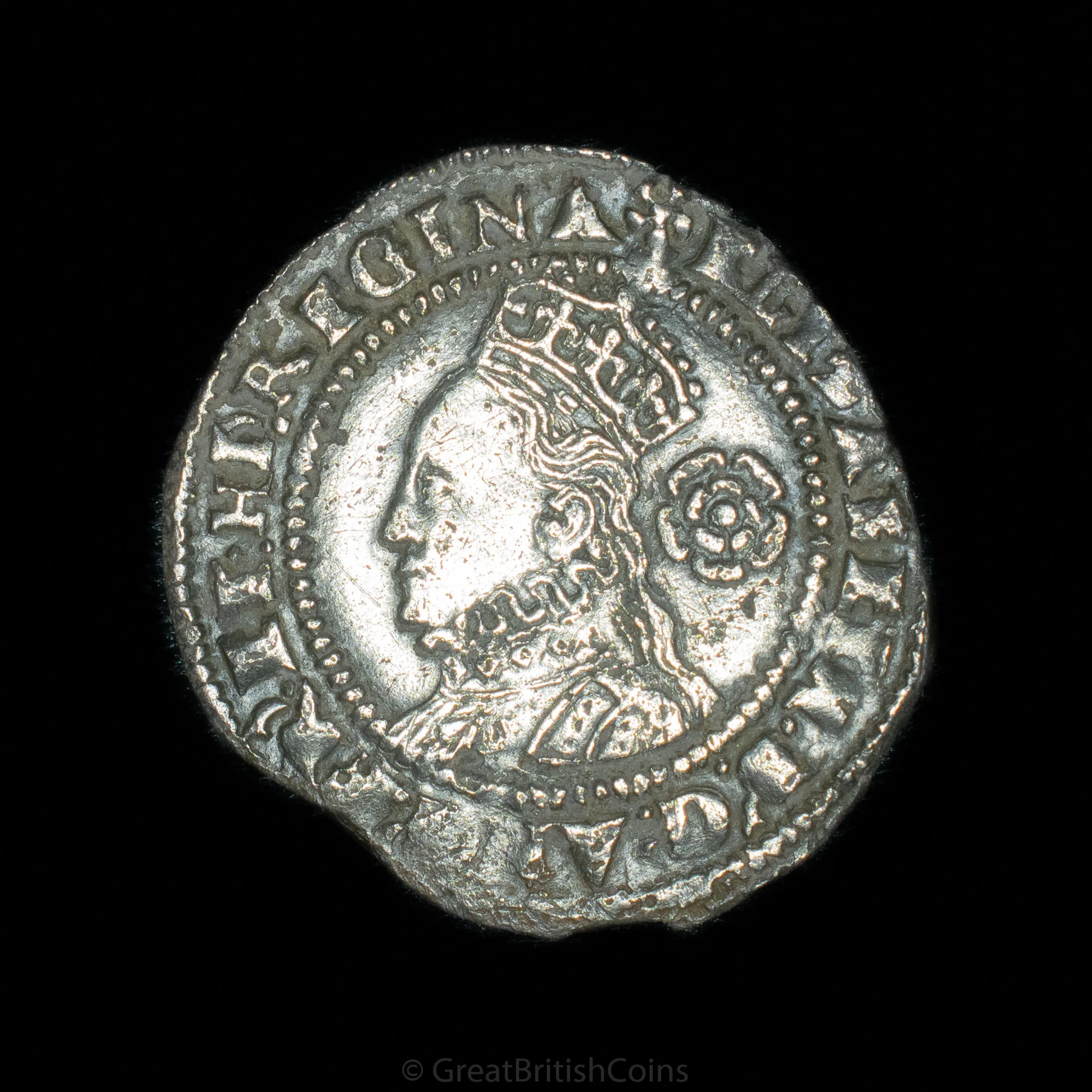 Elizabeth I 3rd/4th Issue 1575 Silver Threepence