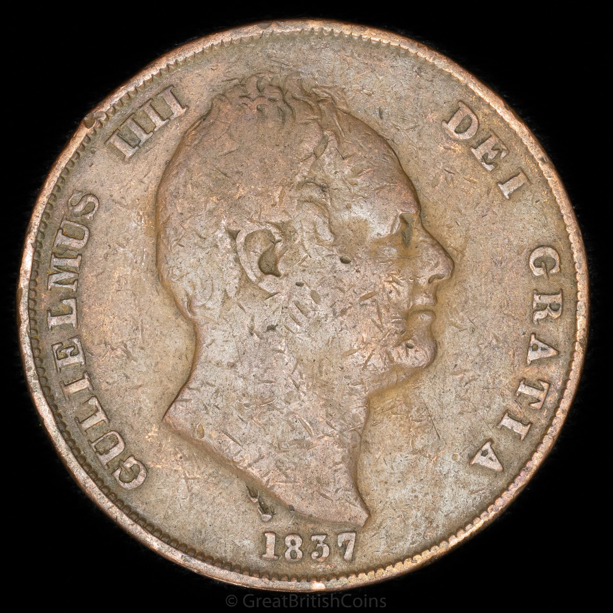 William IV 1837 Copper Penny