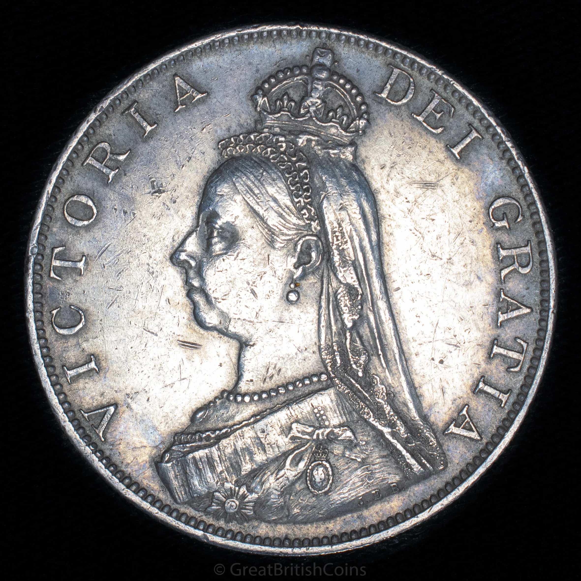 Victoria 1887 Silver Double Florin