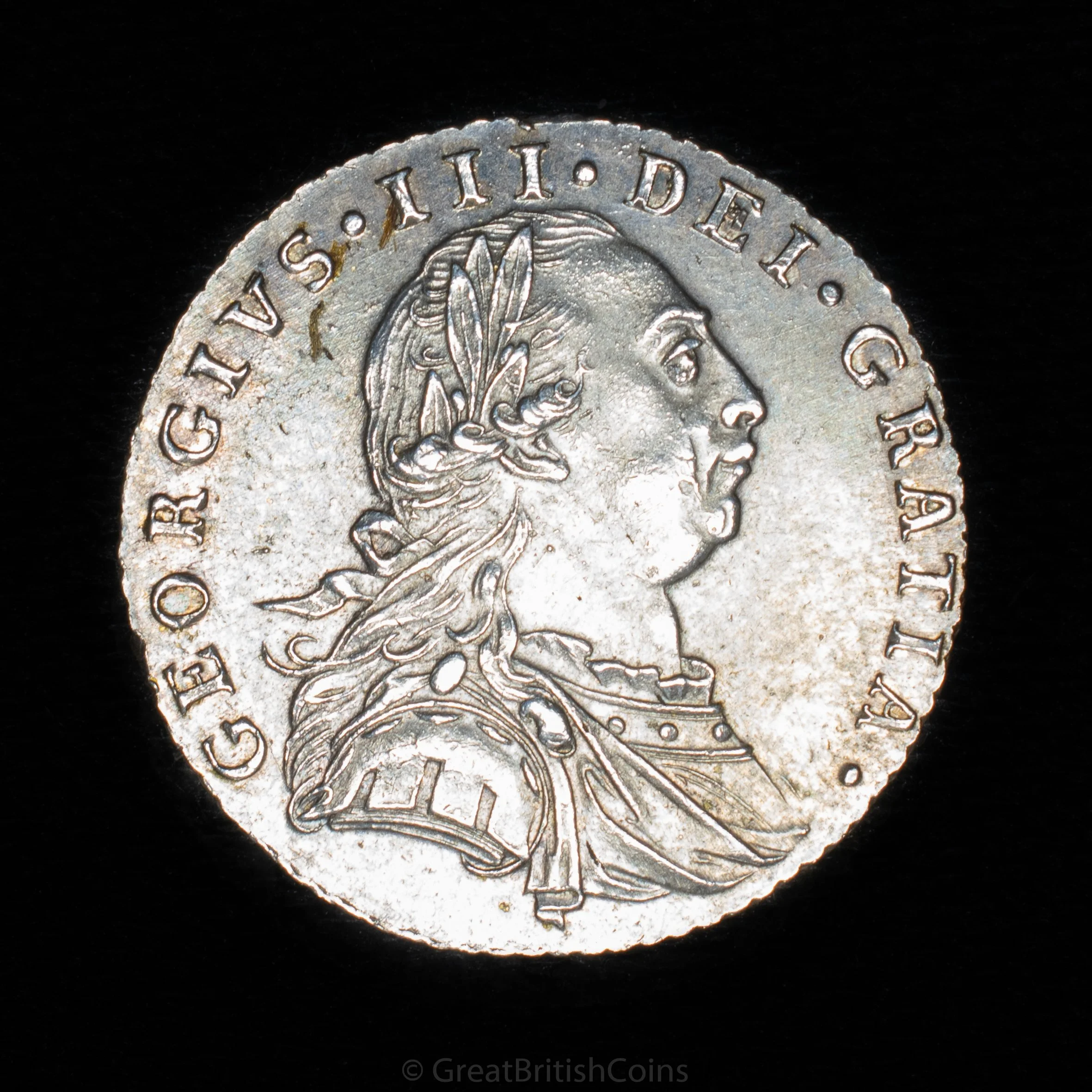 George III 1787 Silver Sixpence