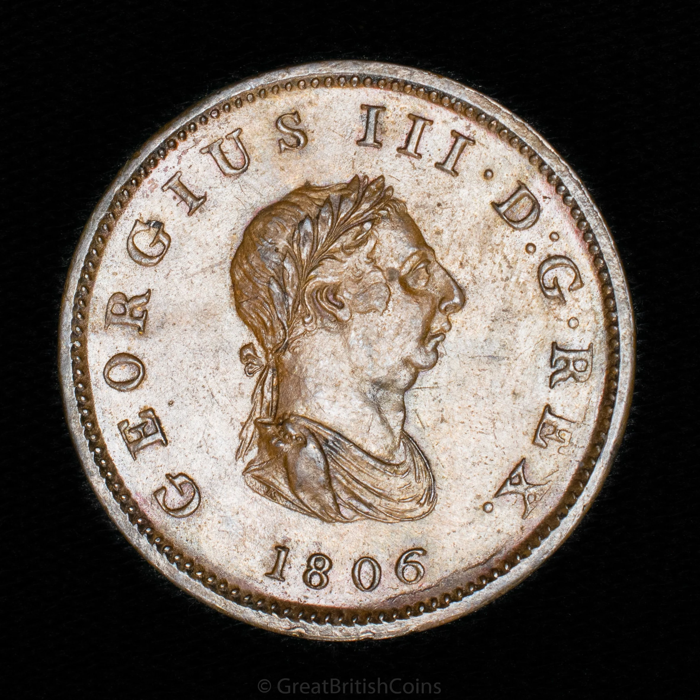 George III 1806 Copper Halfpenny