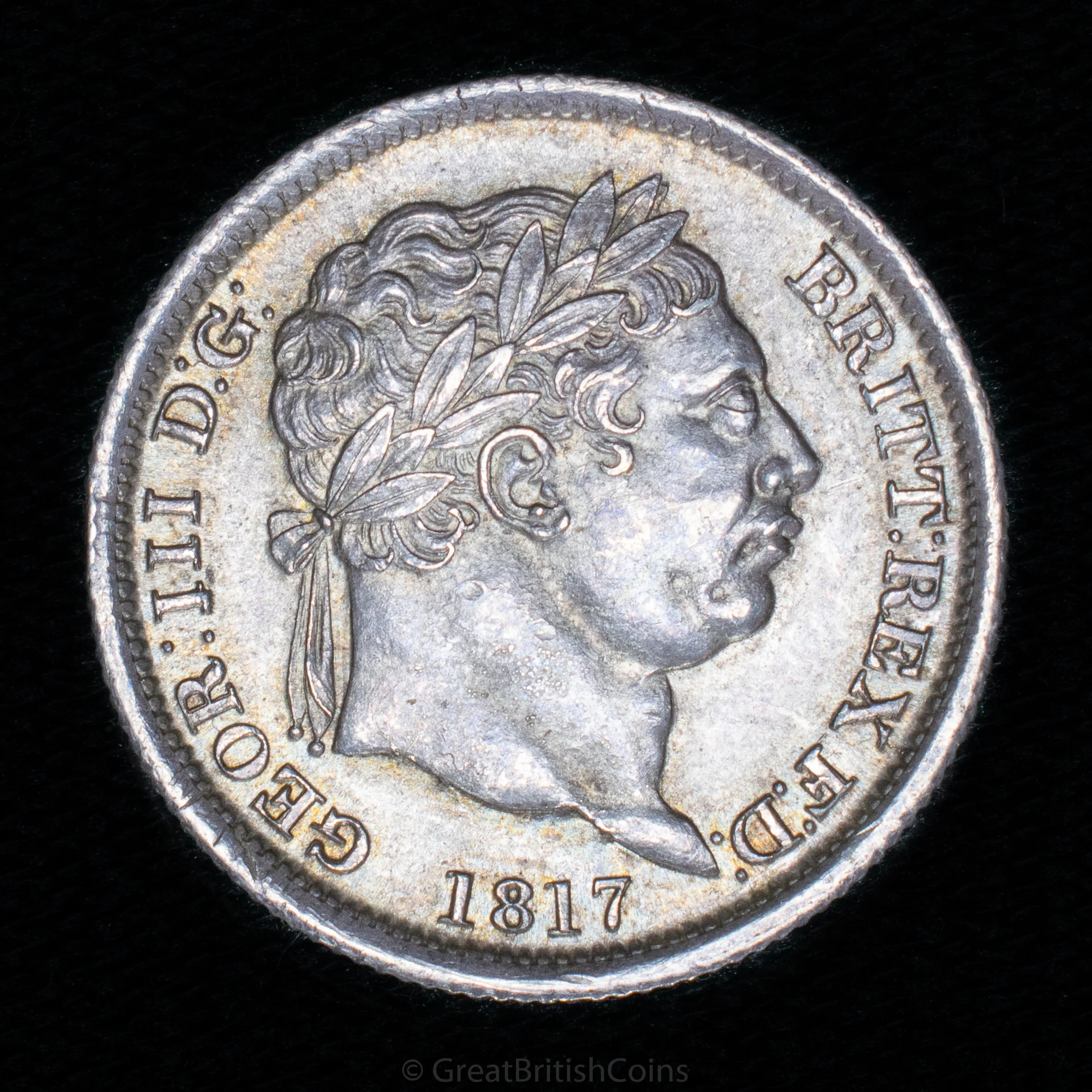 George III 1817 Silver Shilling