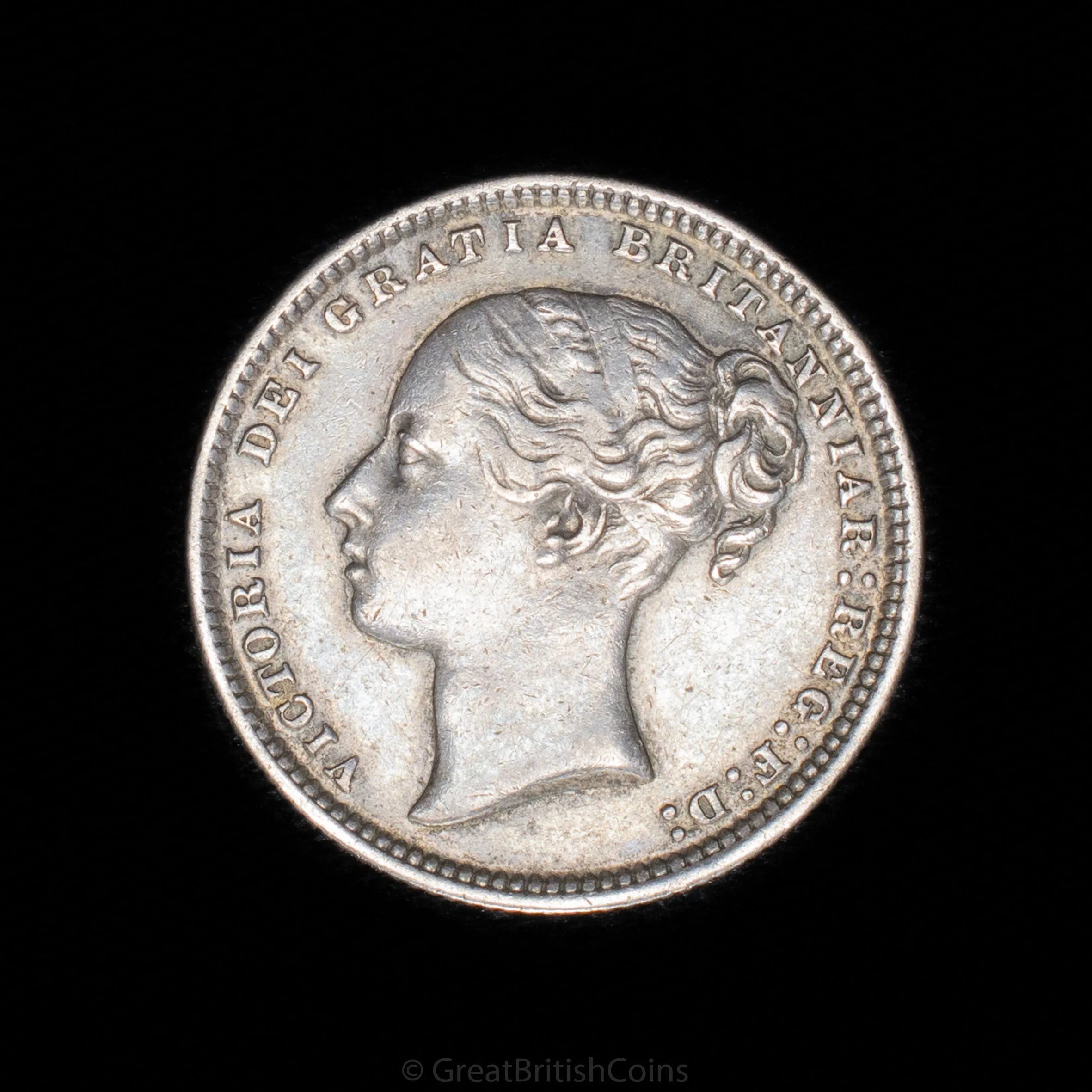 Victoria 1872 Silver Shilling Die No. 13