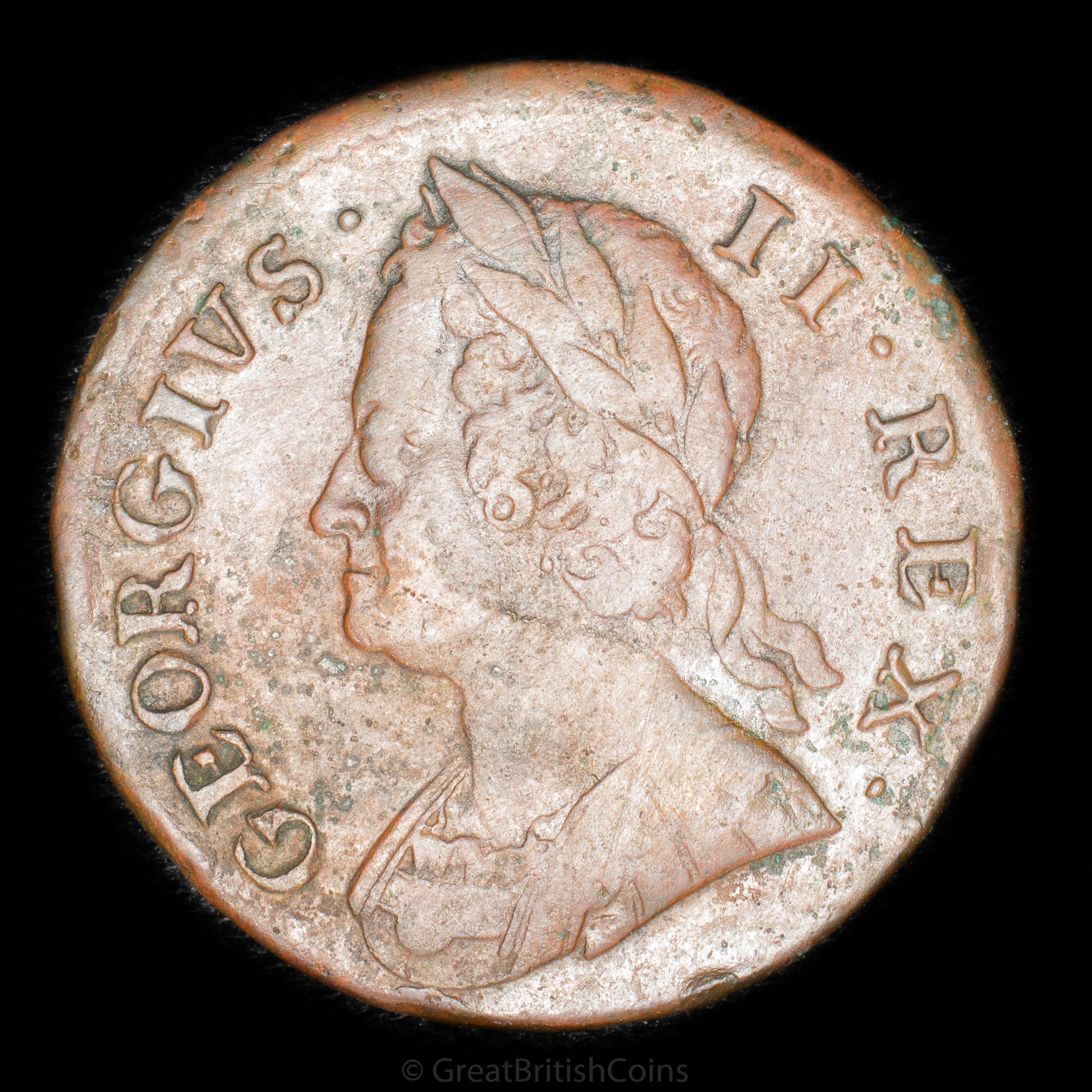 George II 1752 Copper Halfpenny