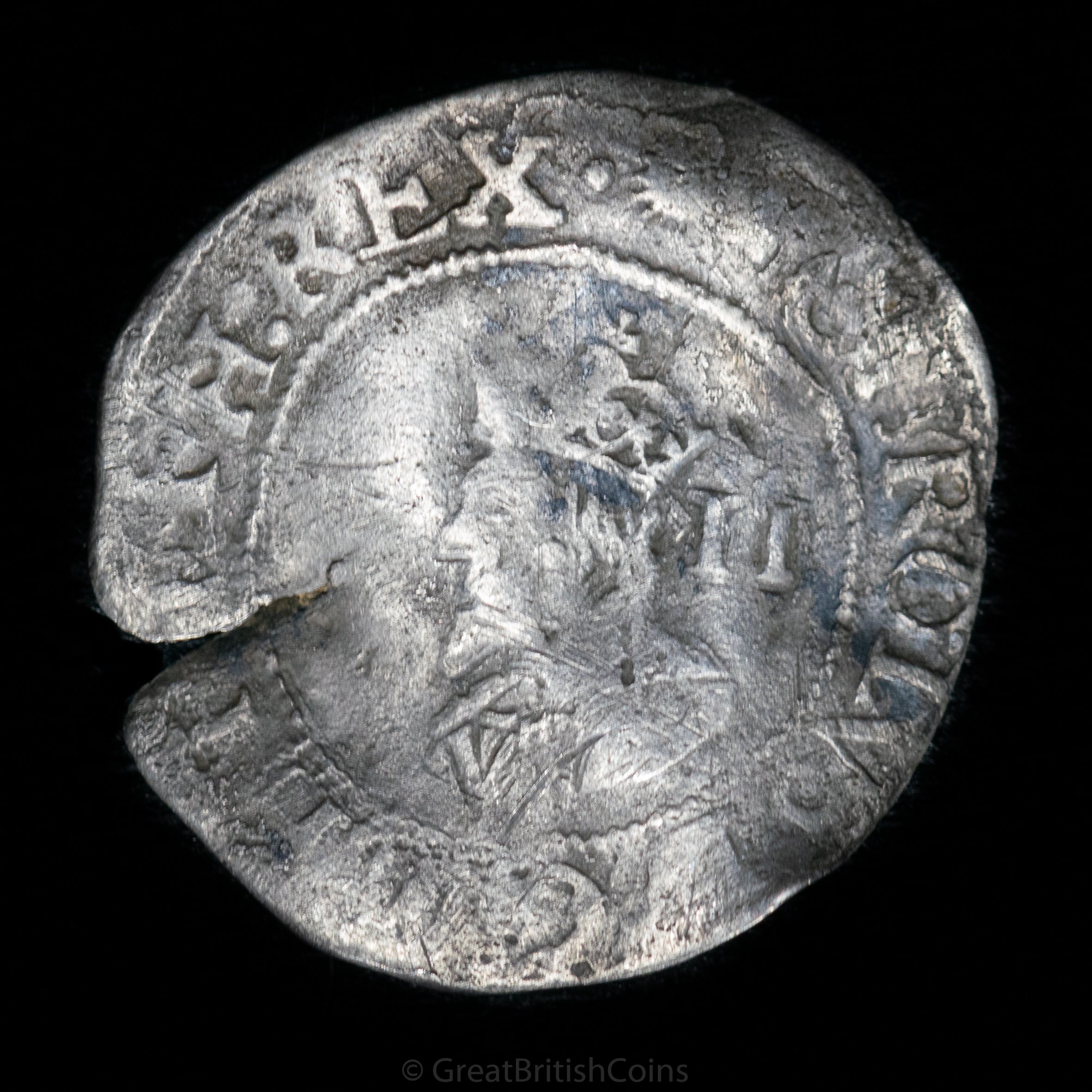Charles I Silver Halfgroat Type 3a3