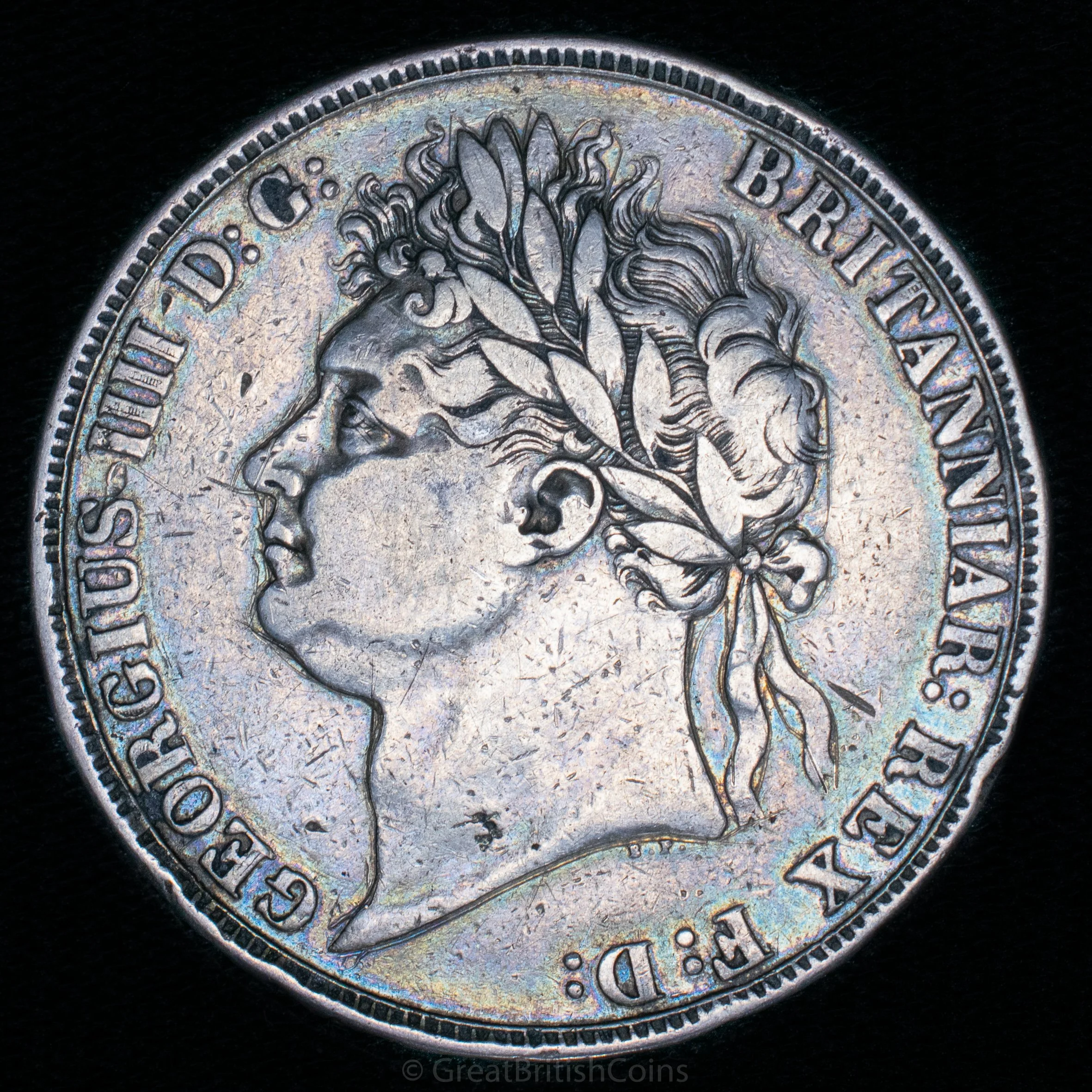 George IV 1821 Silver Crown 'SECUNDO'