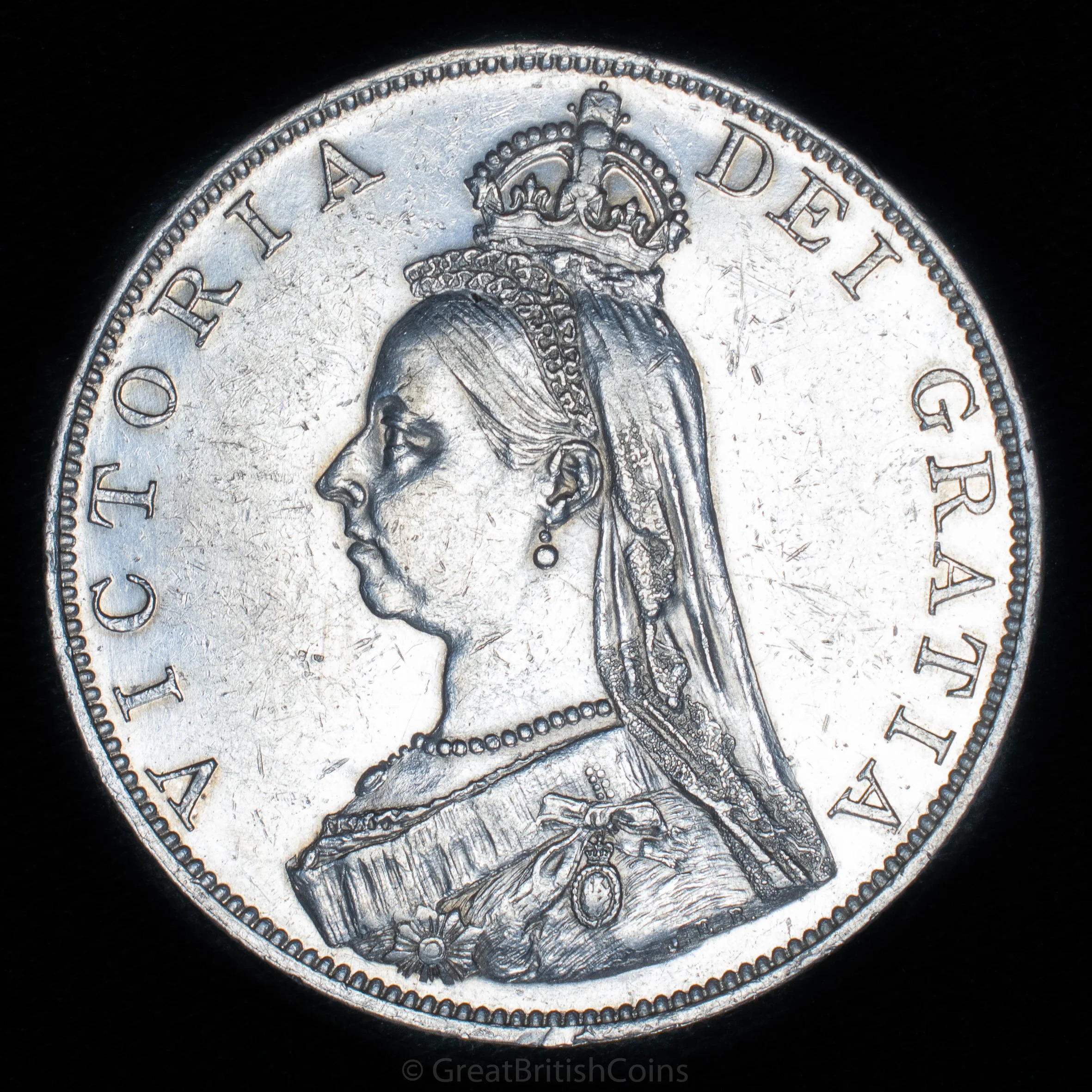 Victoria 1887 Silver Double Florin