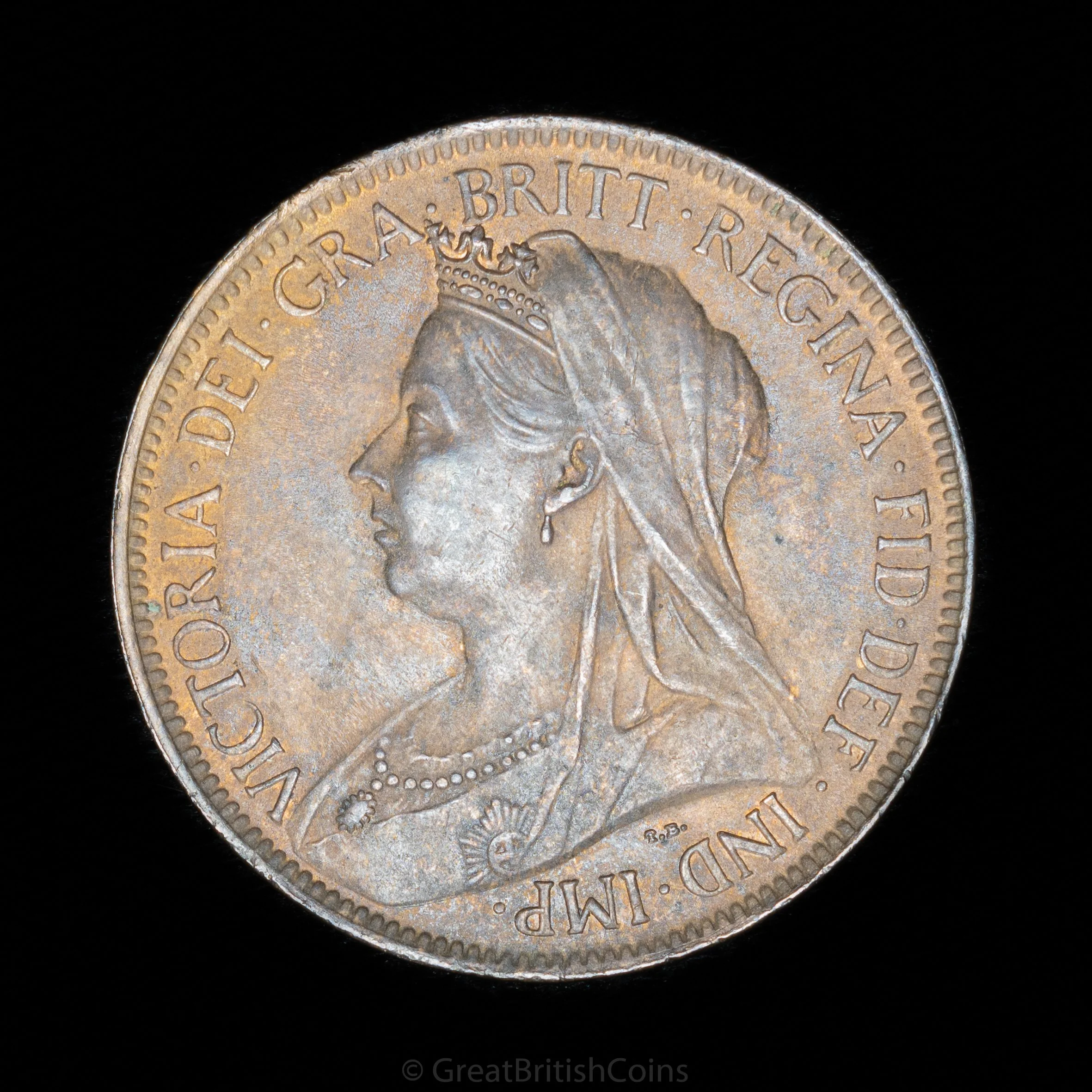 Victoria 1901 Bronze Halfpenny