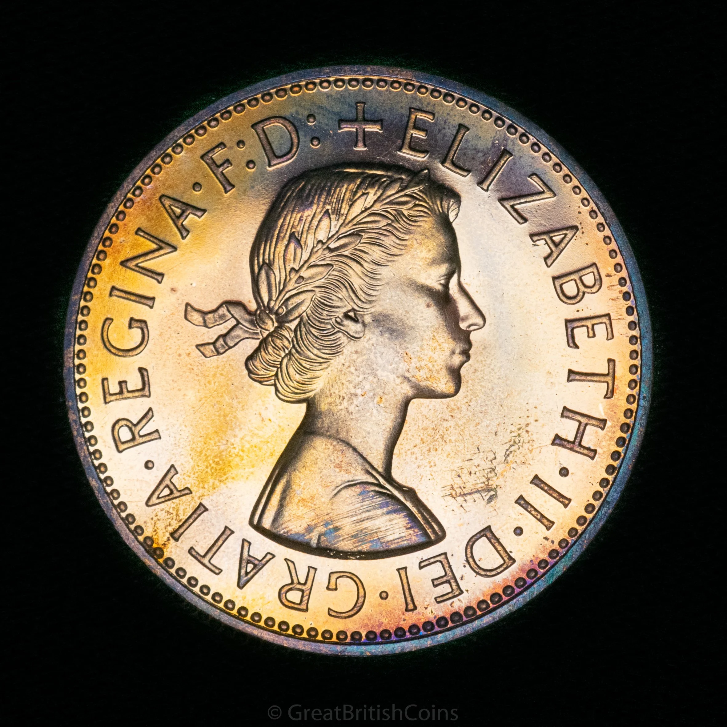 Elizabeth II 1970 Proof Bronze Penny