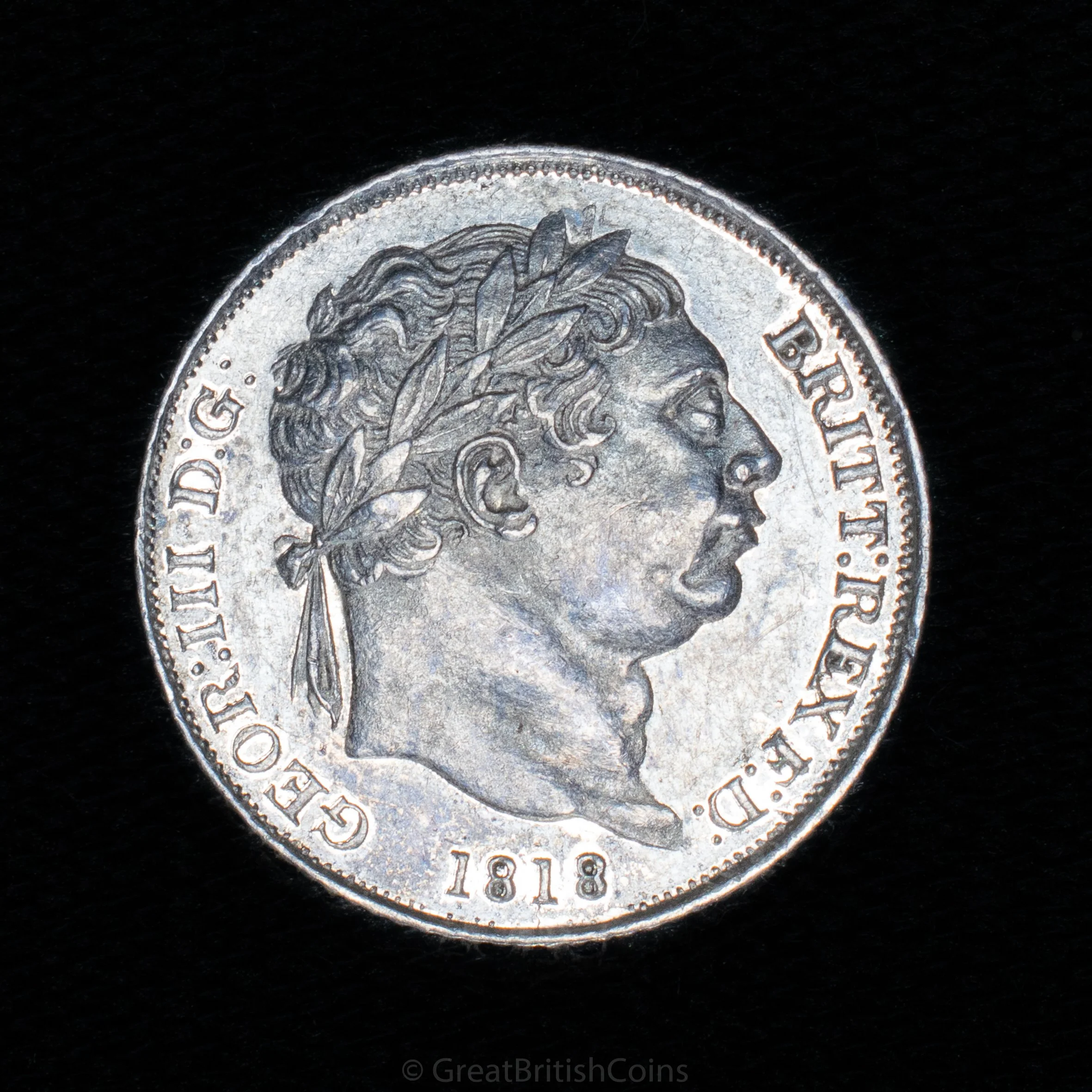 George III 1818 Silver Sixpence