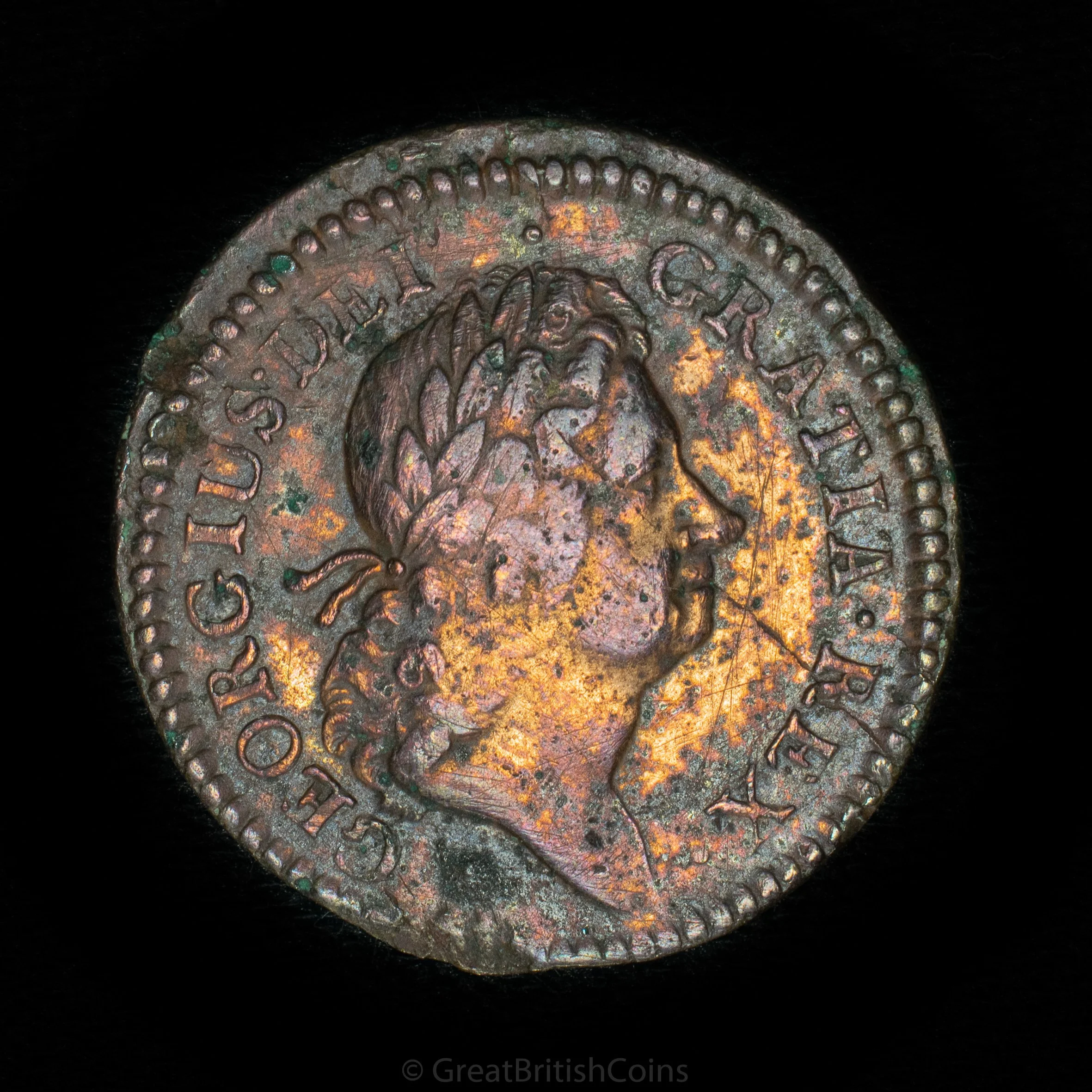 George I Ireland 1723 'Woods' Copper Halfpenny