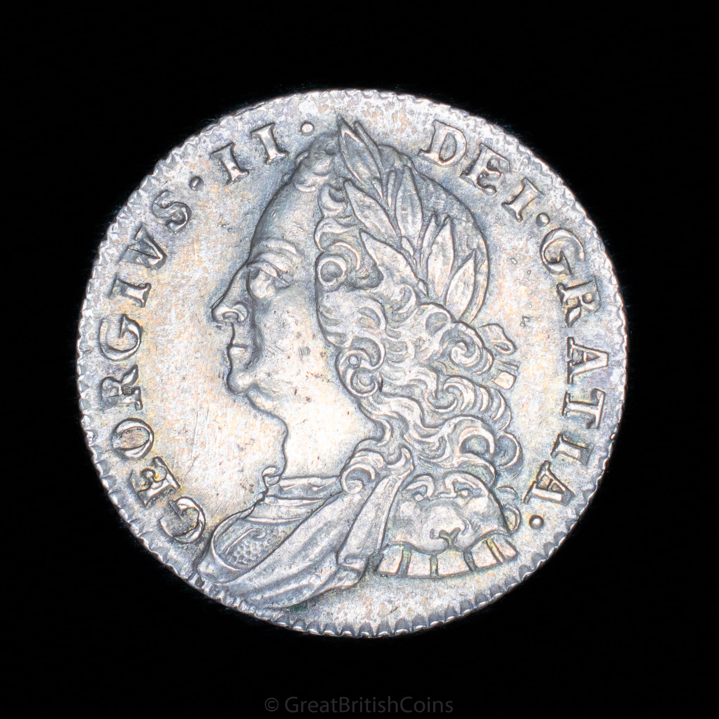 George II 1757 Silver Sixpence