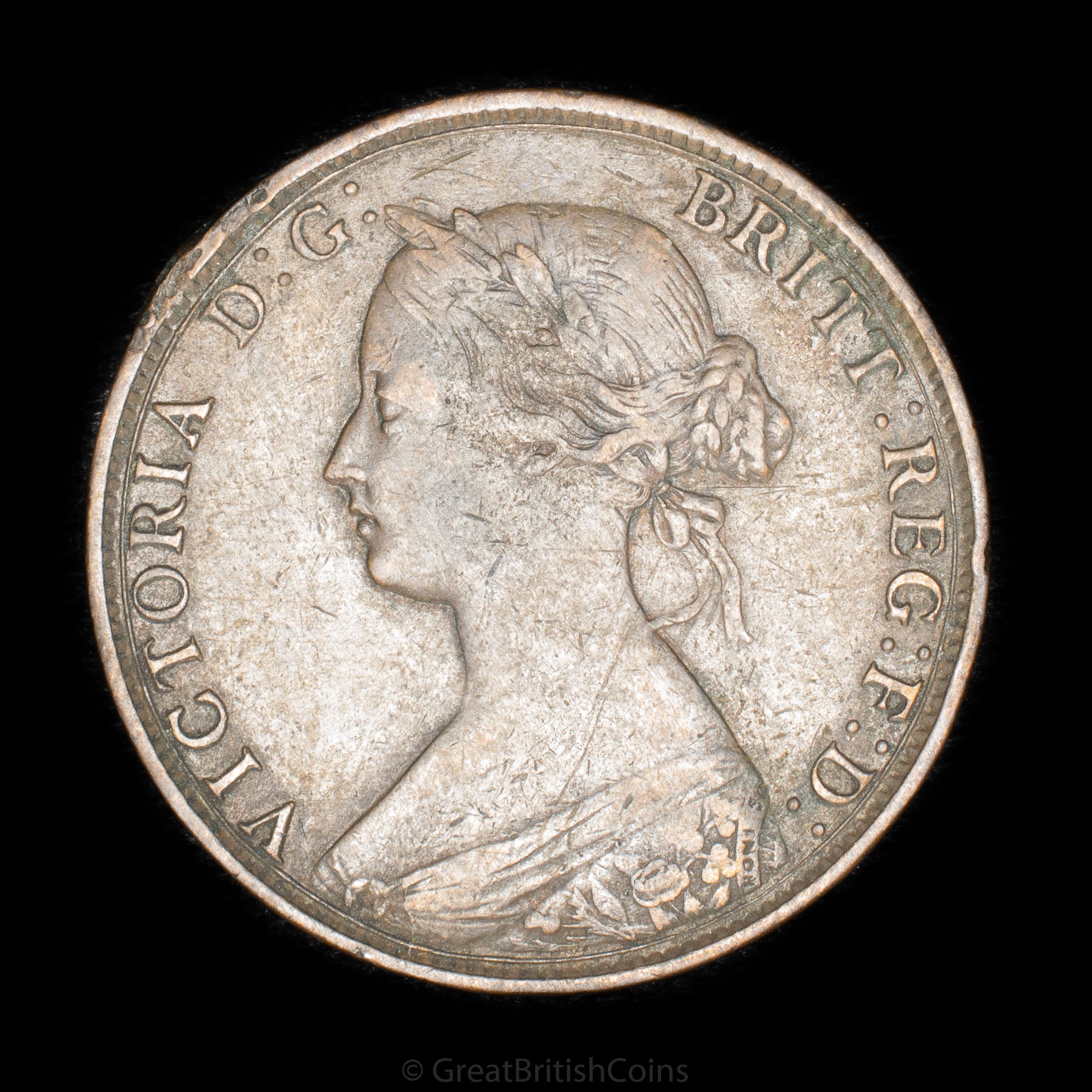 Victoria 1862 Bronze Halfpenny
