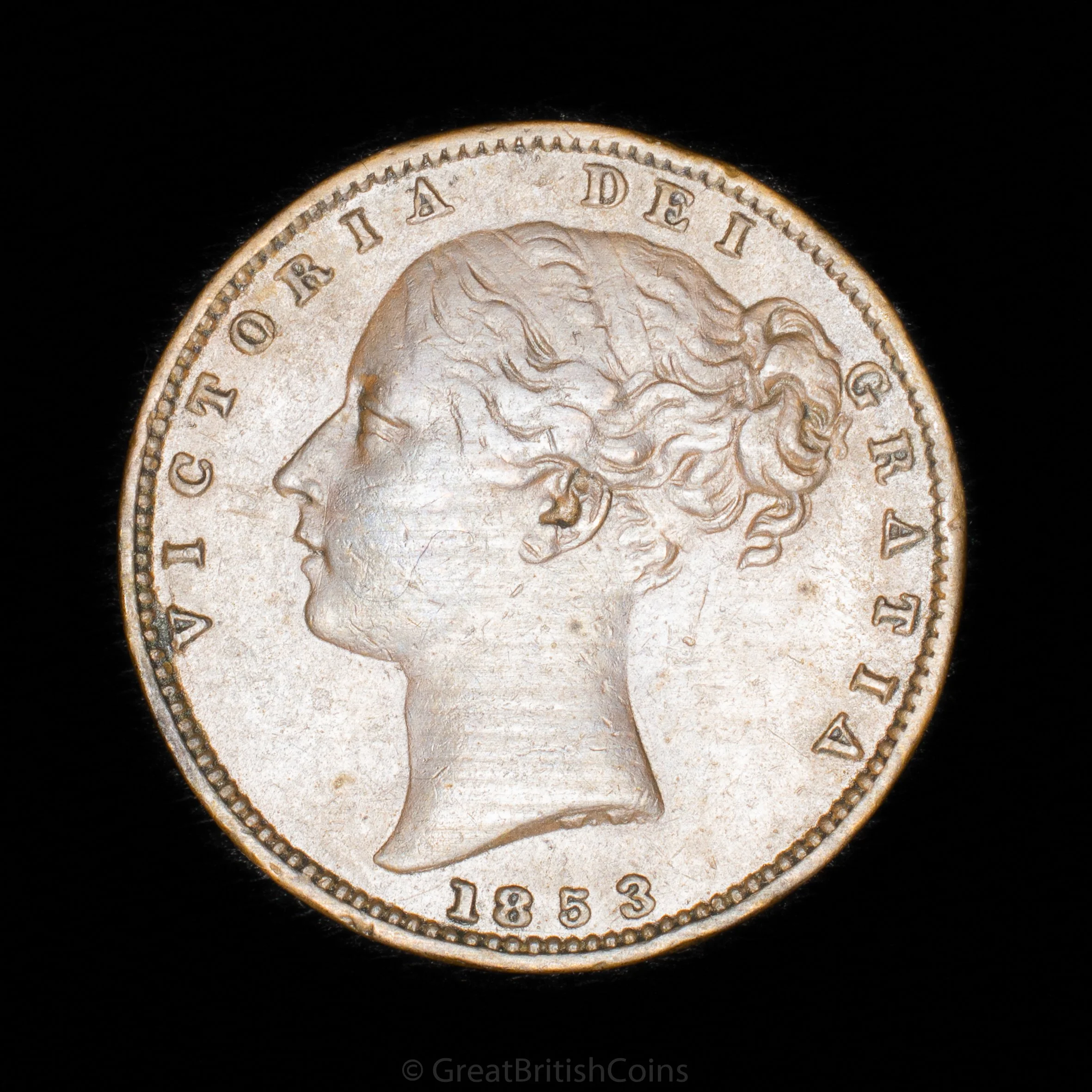 Victoria 1853 Copper Farthing