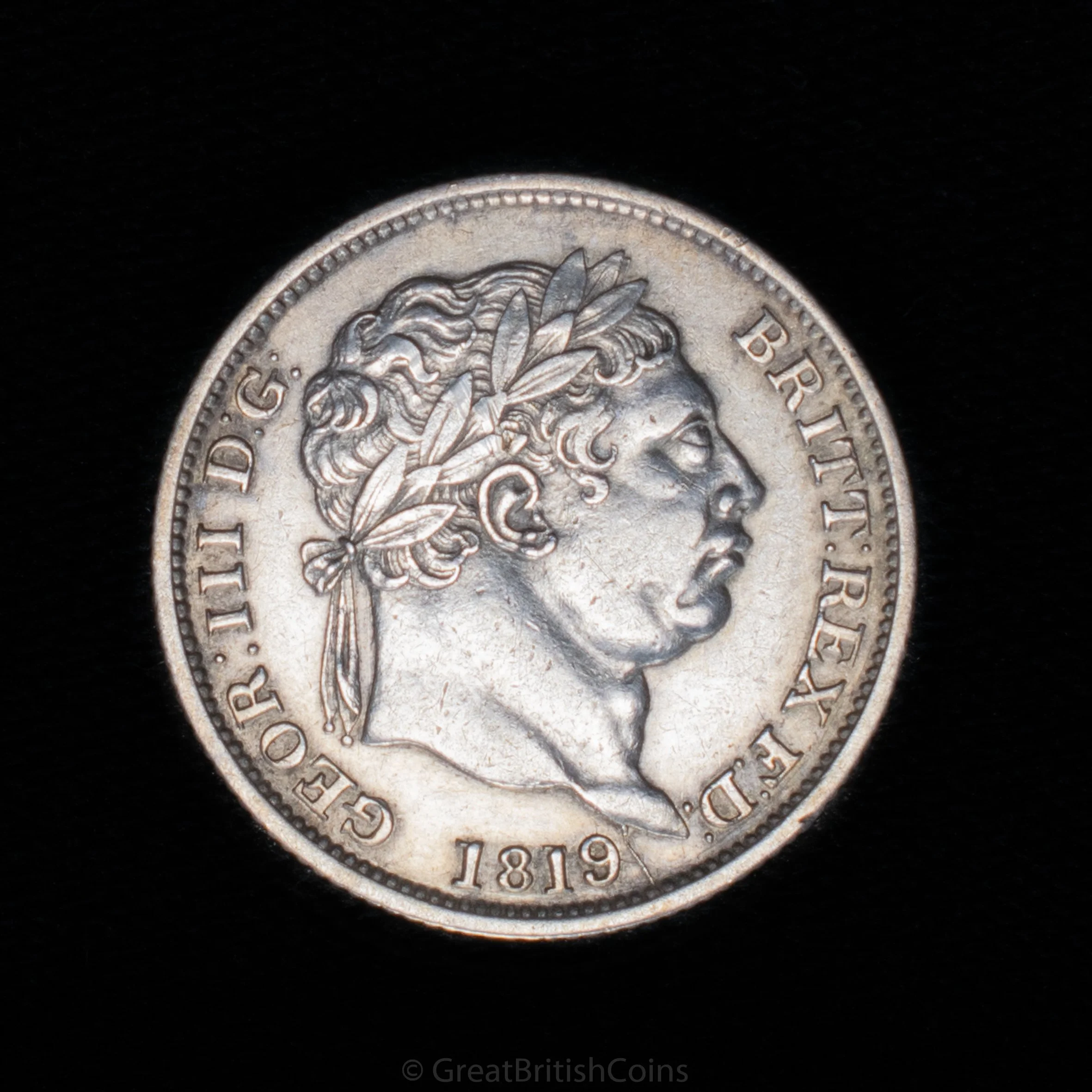 George III 1819 Silver Shilling